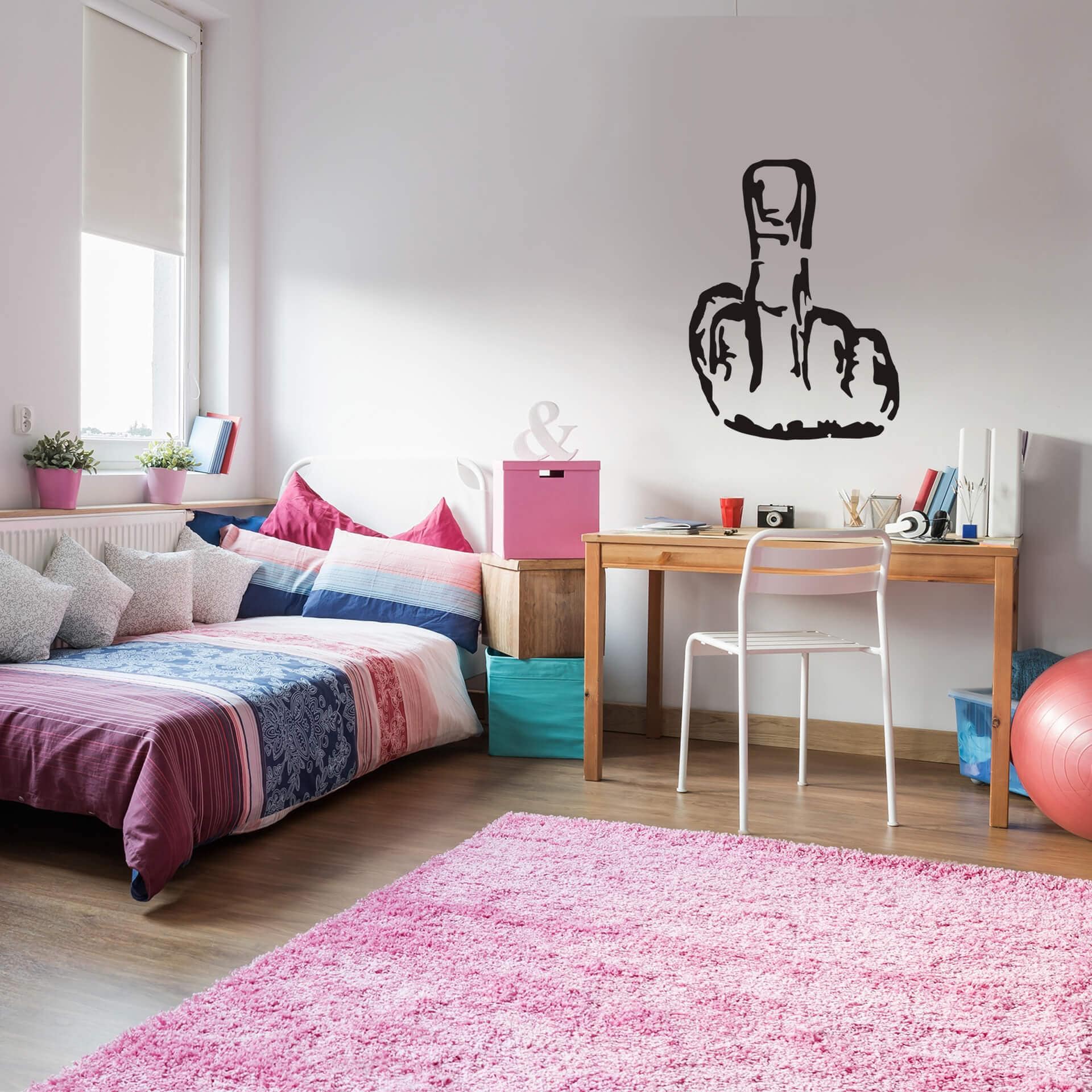 Sticker mural - Doigt d'Honneur