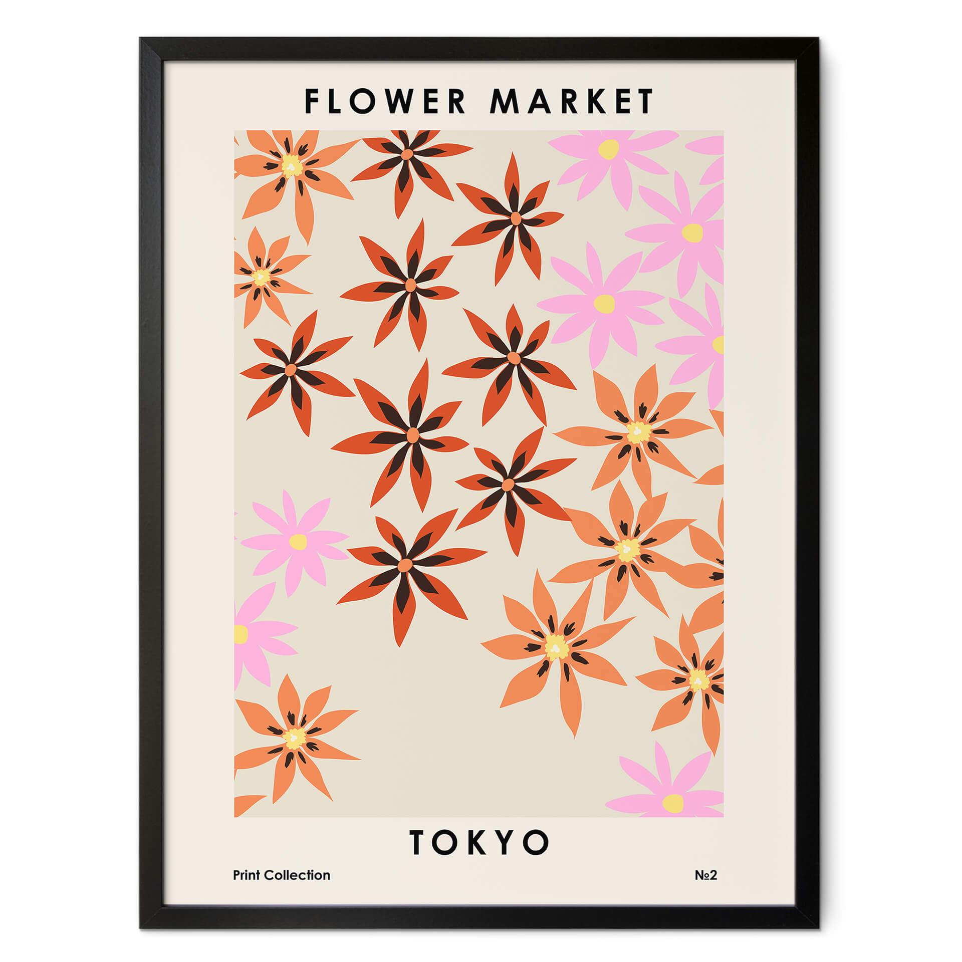 Poster Anastasiya - Flower Market - Tokyo