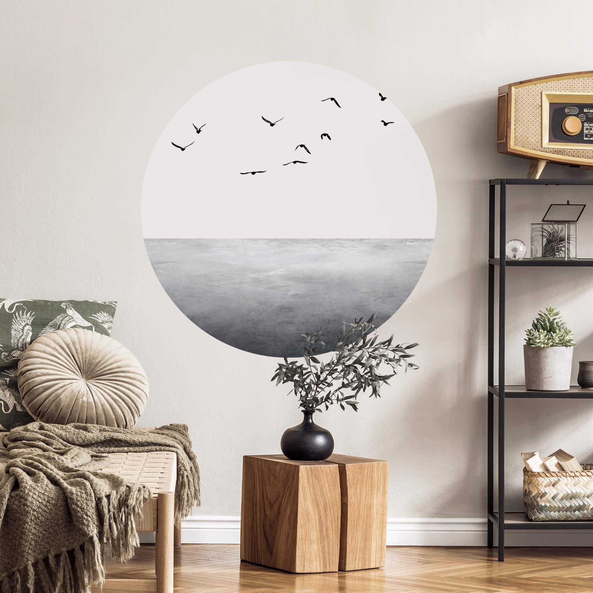 Wallsticker Kubistika - Det åbne hav - Rund