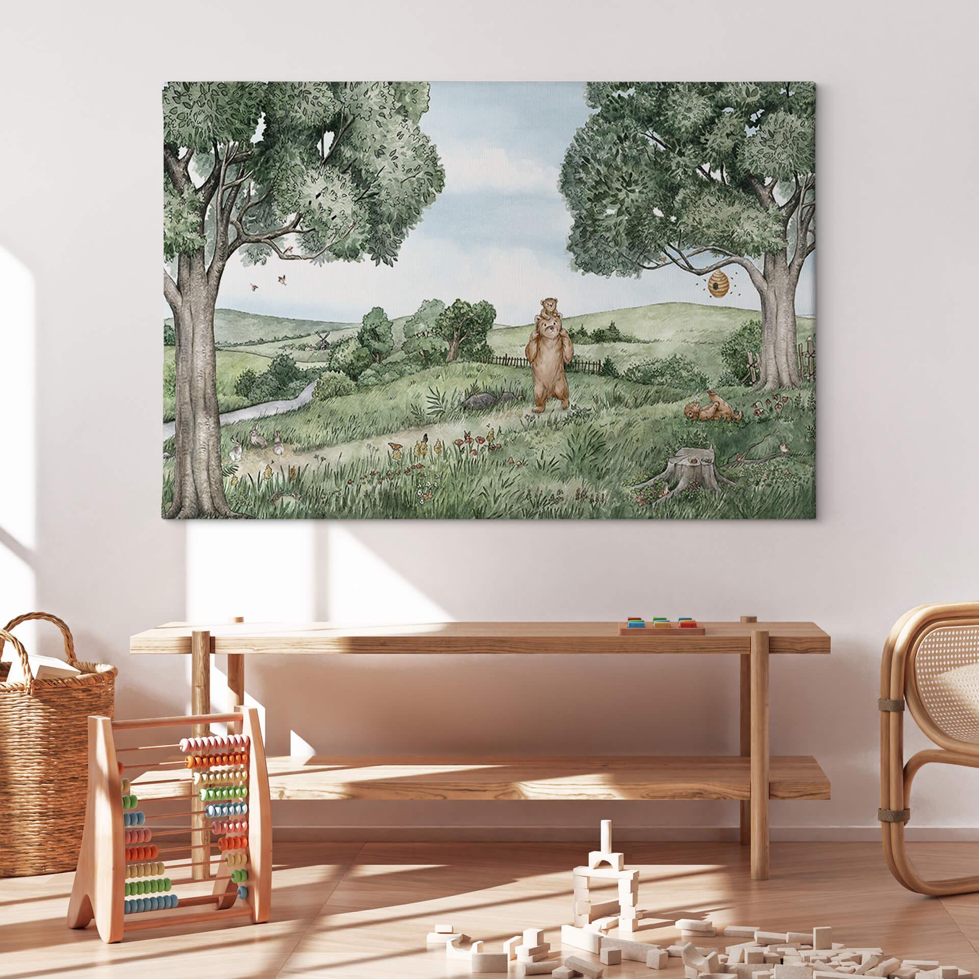 Canvas Kikki Belle - Beertjes en Bijtjes