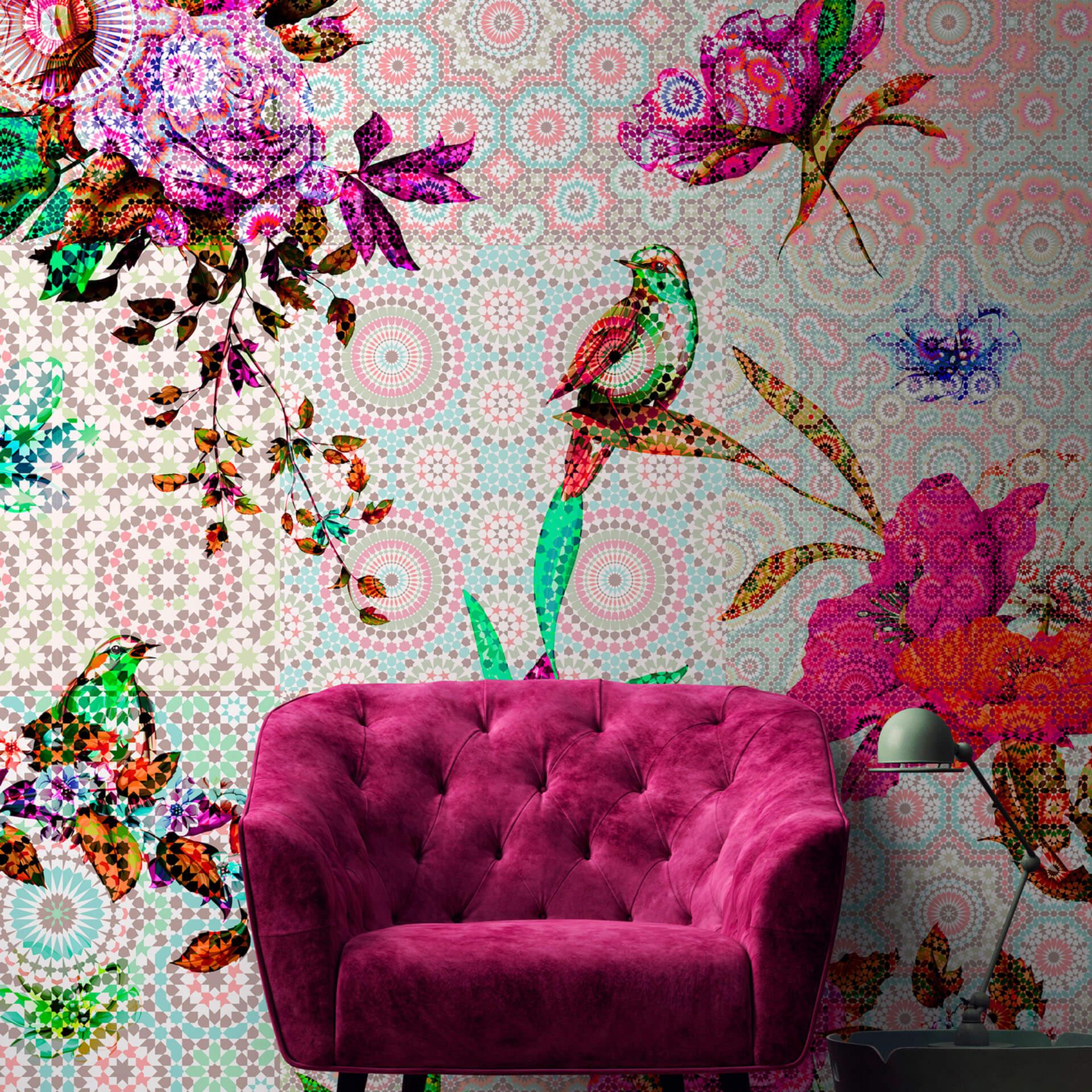 Livingwalls Fototapet Walls by Patel Mosaic Garden2