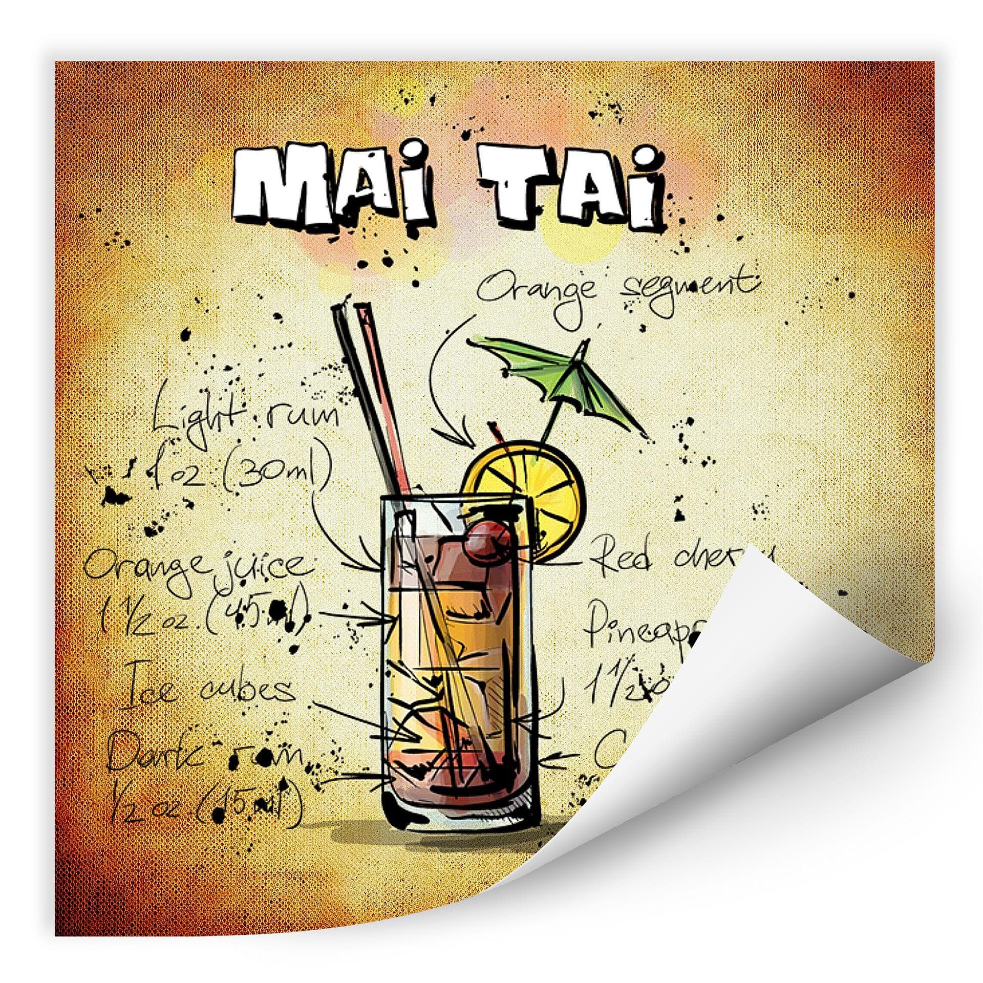 Muurprints Mai Tai Recept
