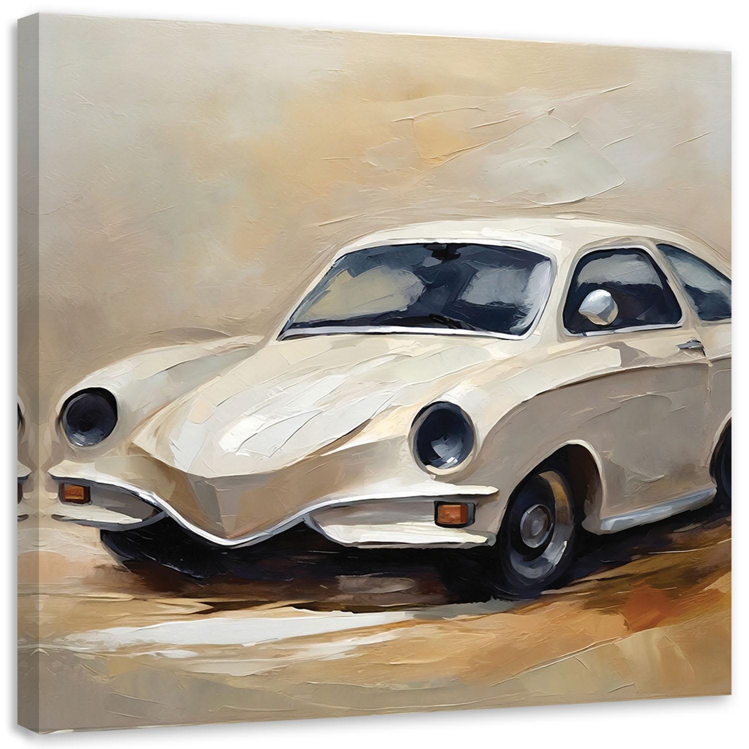 Leinwandbild Retro-Auto
