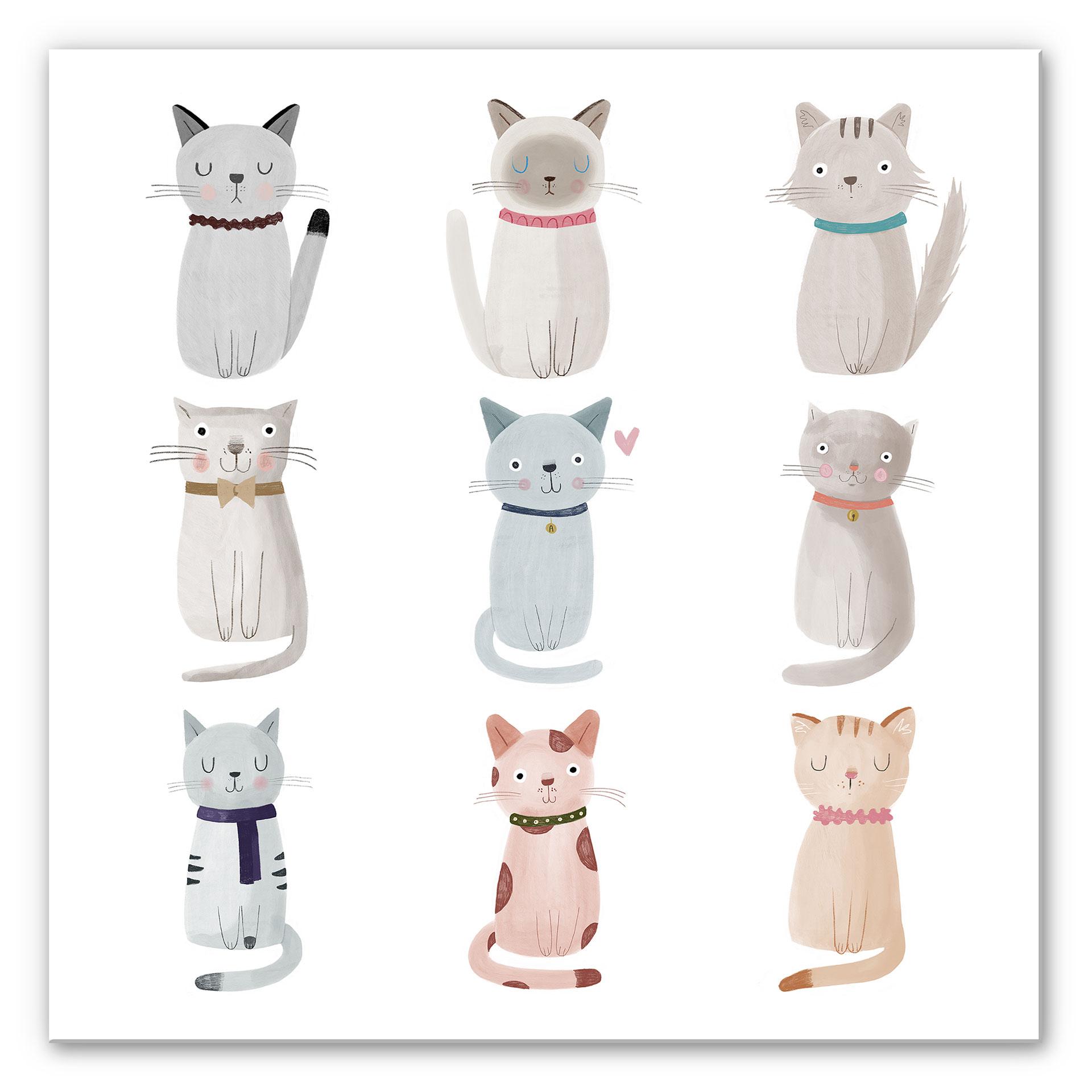 Wanddecoratie Loske – Cat Family