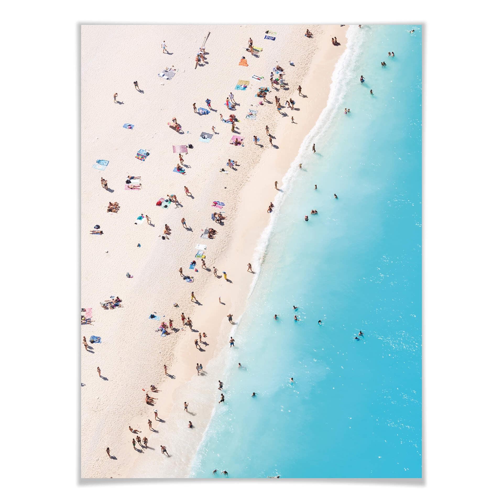 Plakat Colombo - Zgiełk na plaży w Zakynthos