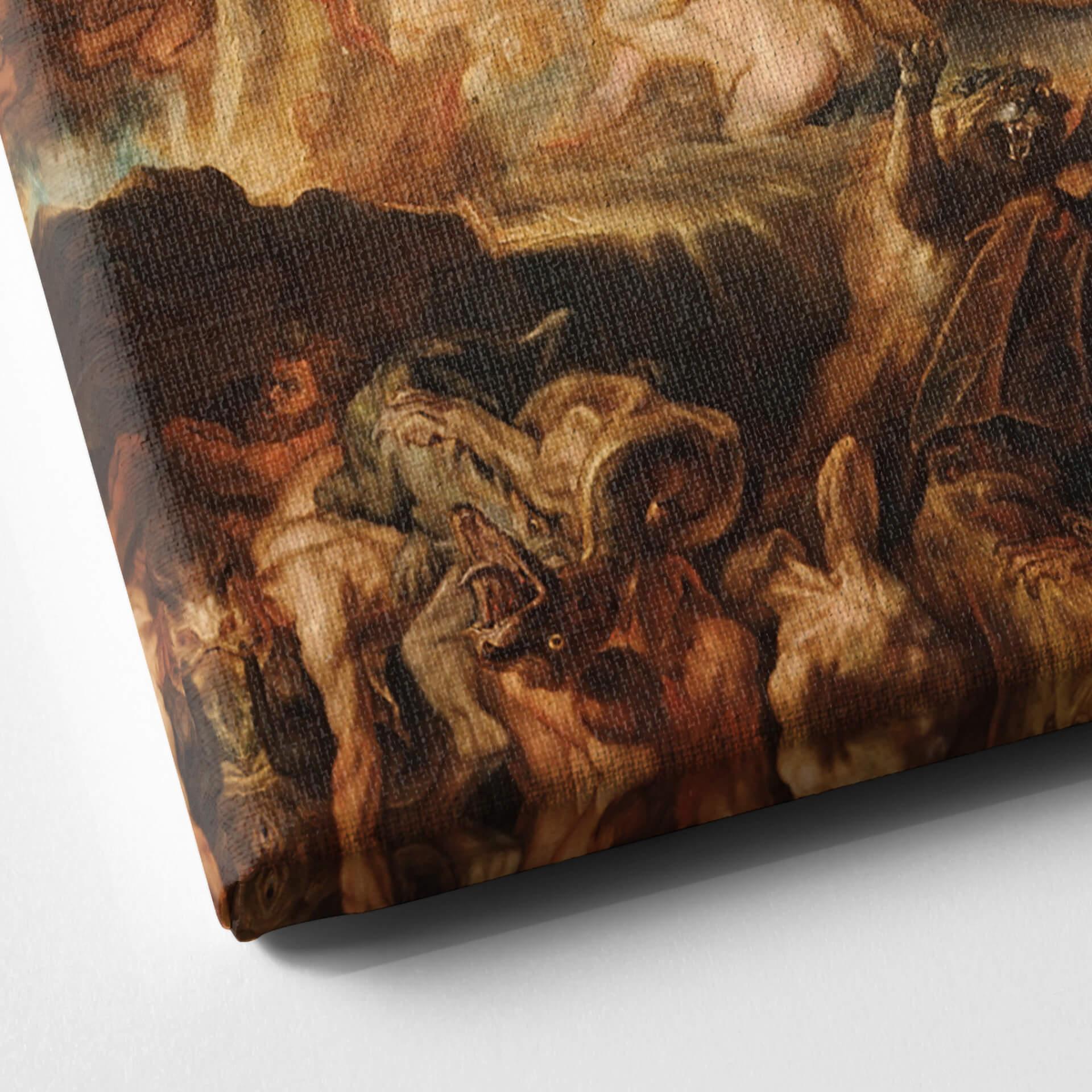 Lienzo Rubens - La caída del infierno de los condenados
