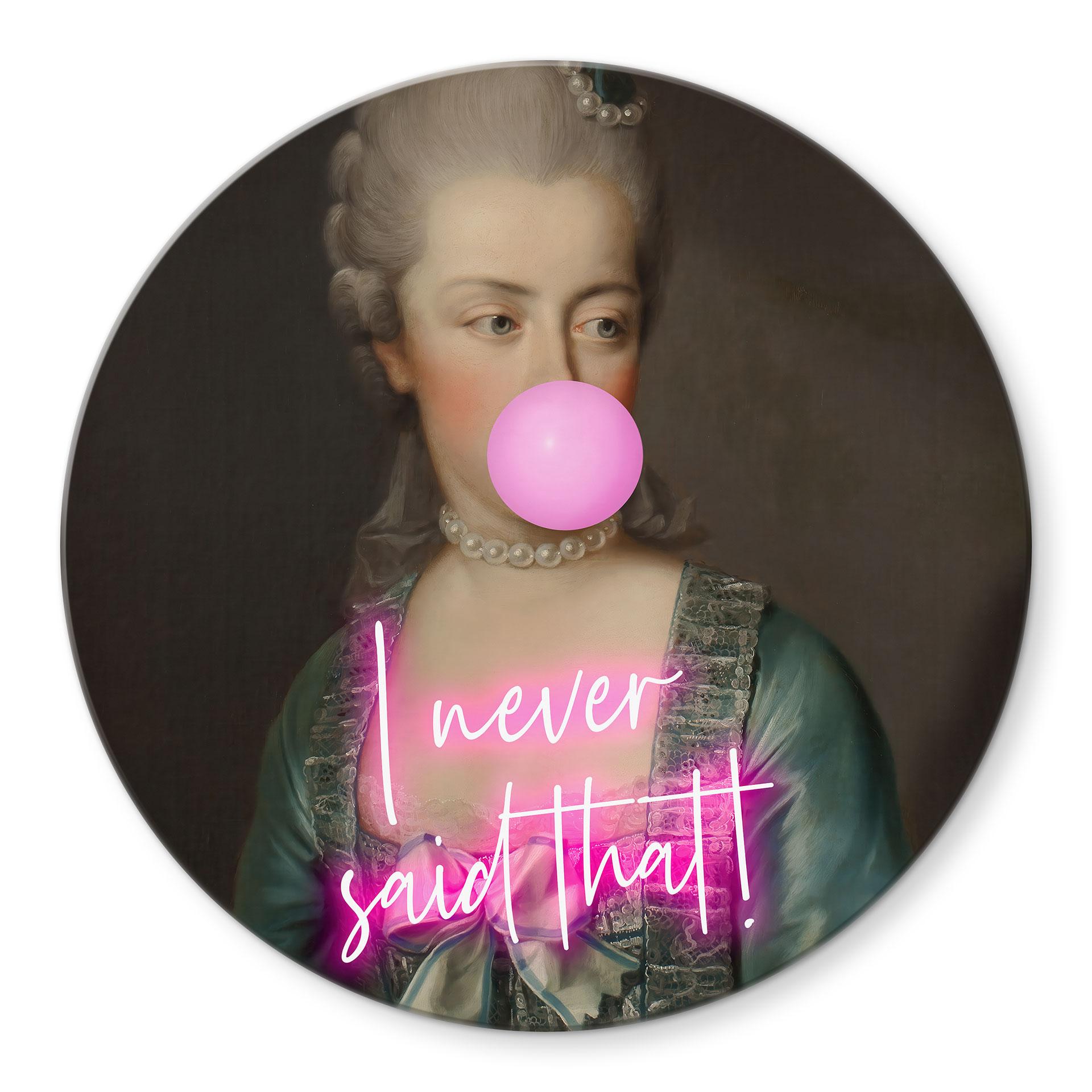 Glasbillede - Marie Antoinette: I never said that - Grace Digital Art