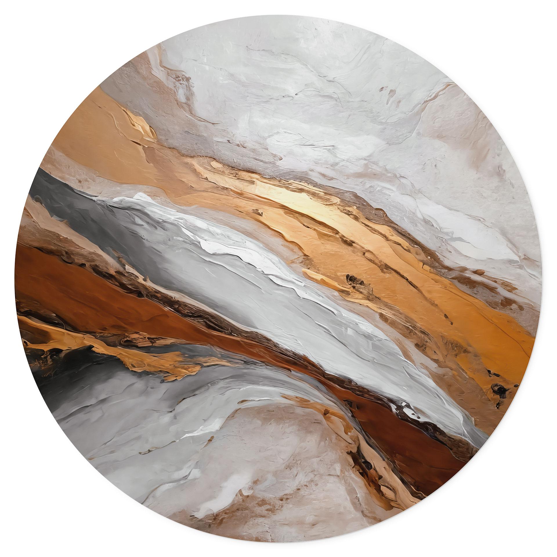 Wallsticker himmel og jord i flydende farver - Alpenglow Workshop - Round