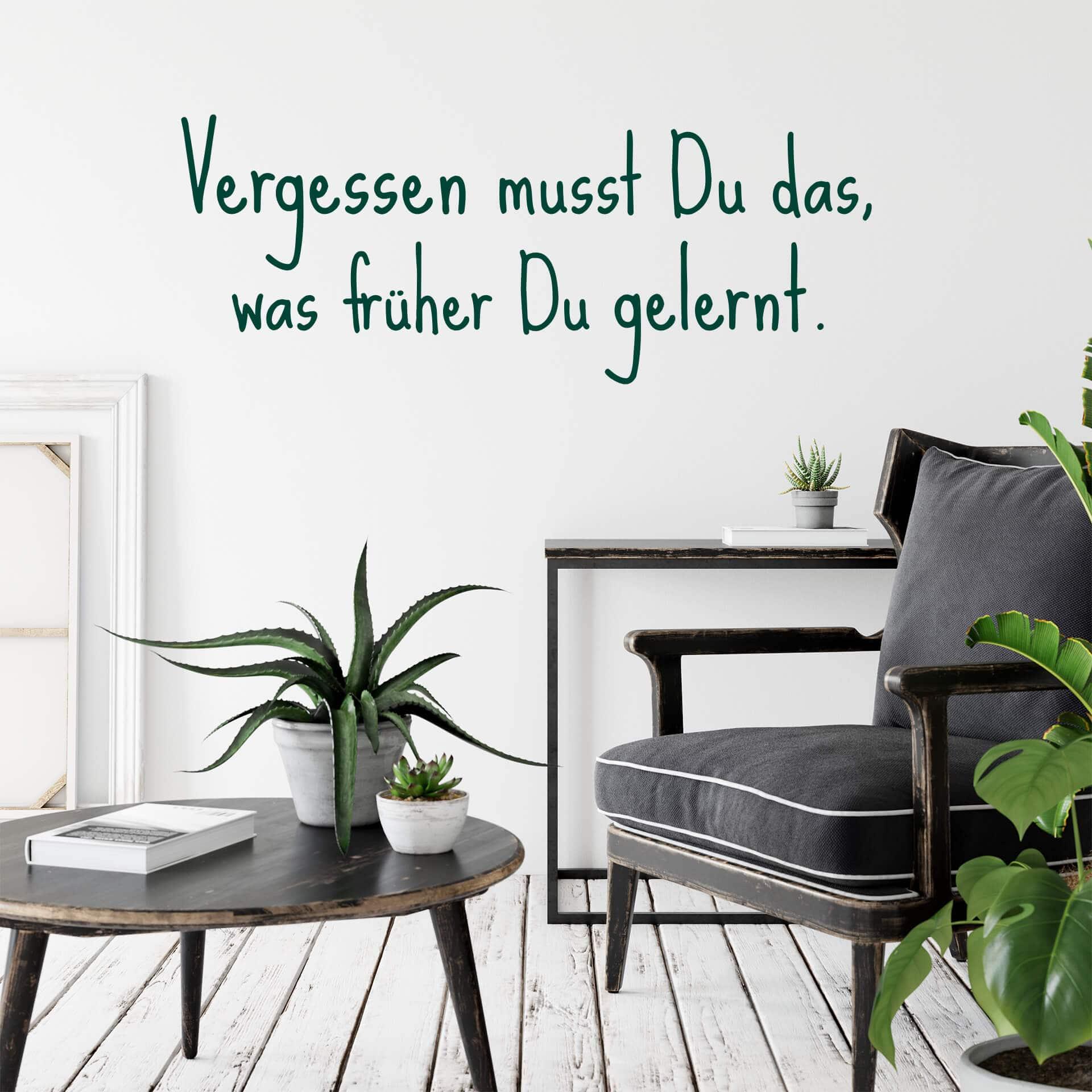 Wandtattoo Vergessen musst Du das...