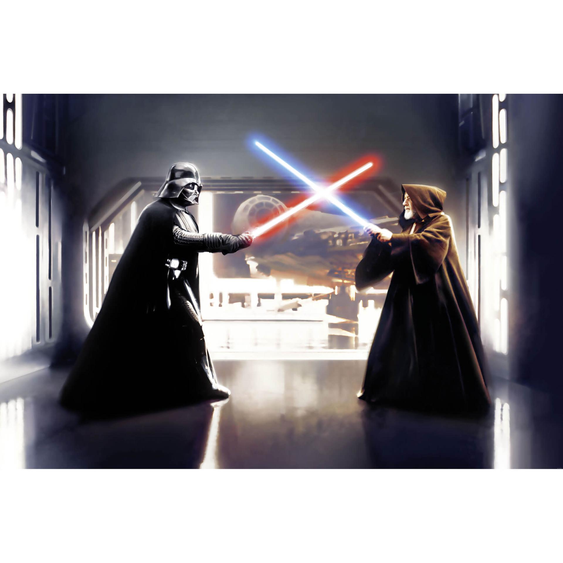 Fotobehang Star Wars Vader vs. Kenobi