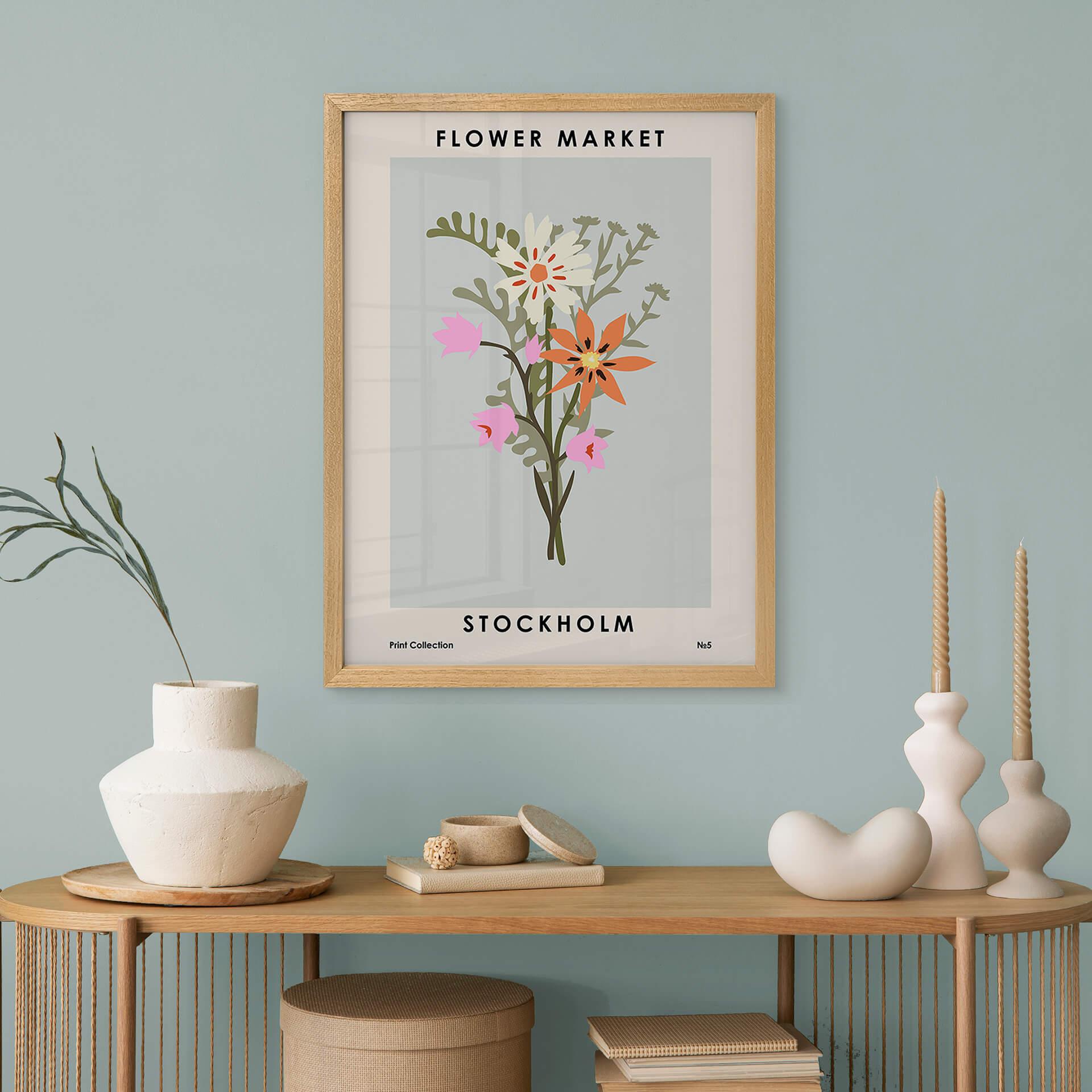 Plakat NKTN - Giełda kwiatowa - Sztokholm