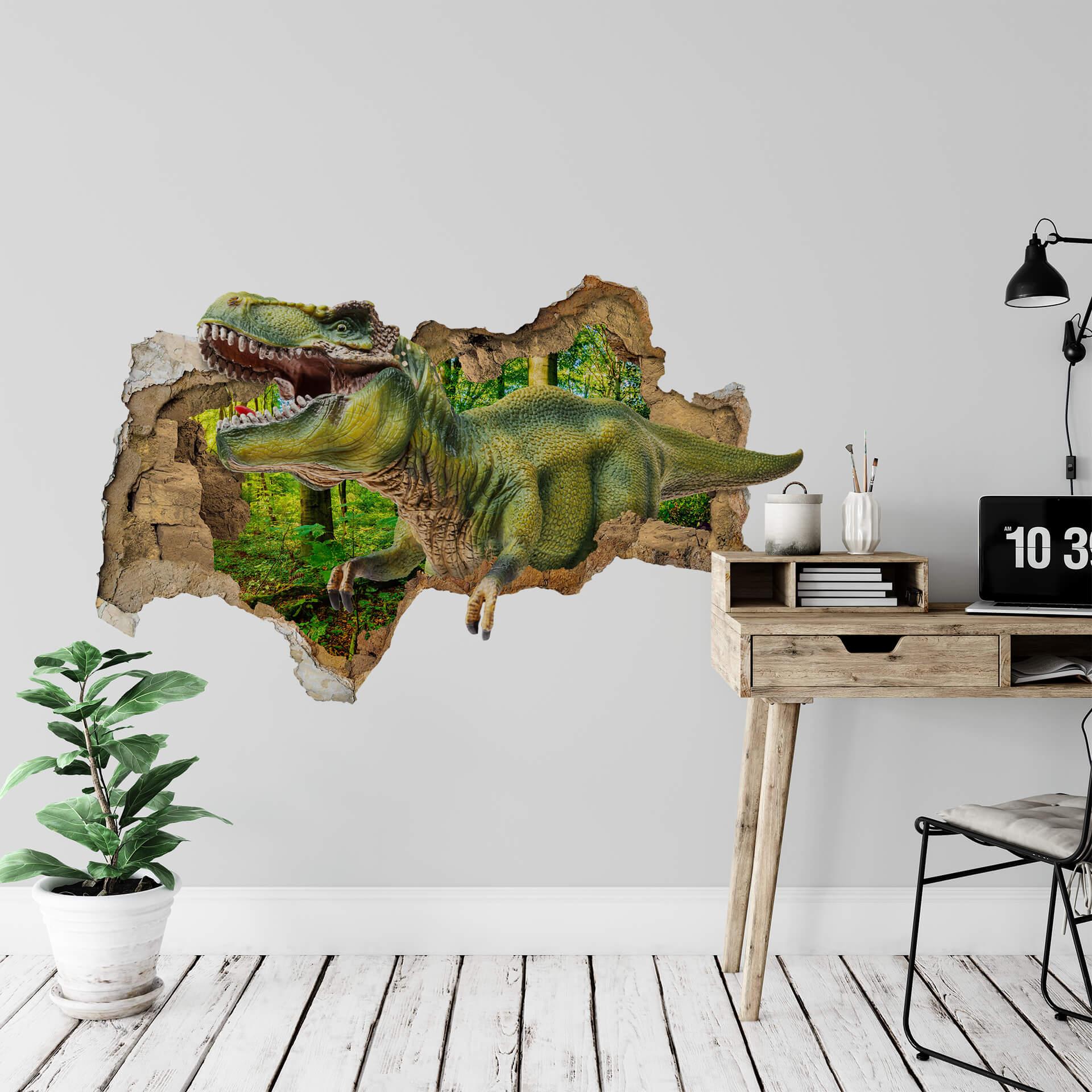 Adesivo murale 3D - T-Rex