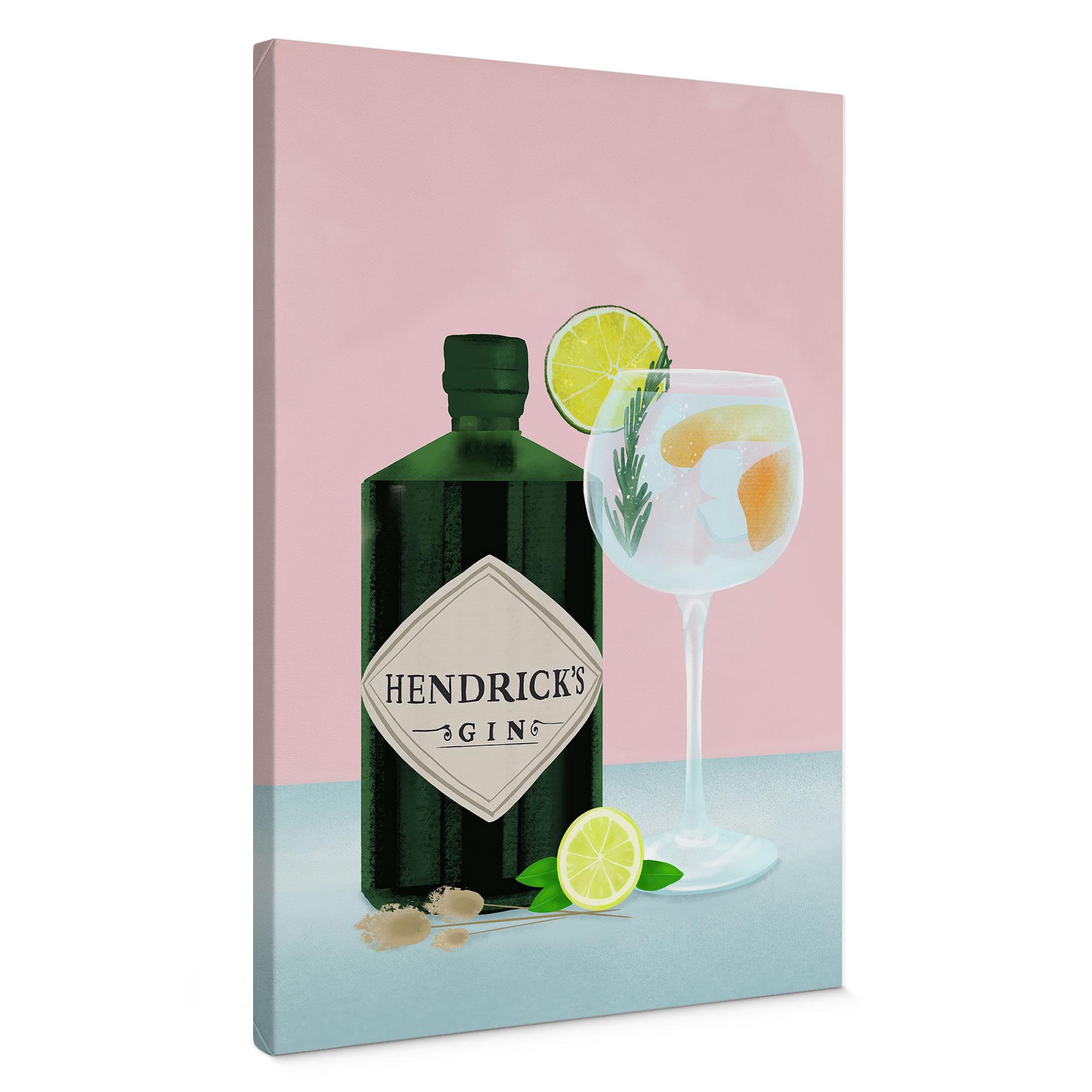 Lærredsprint - Gin og tonic-cocktail - Lizde