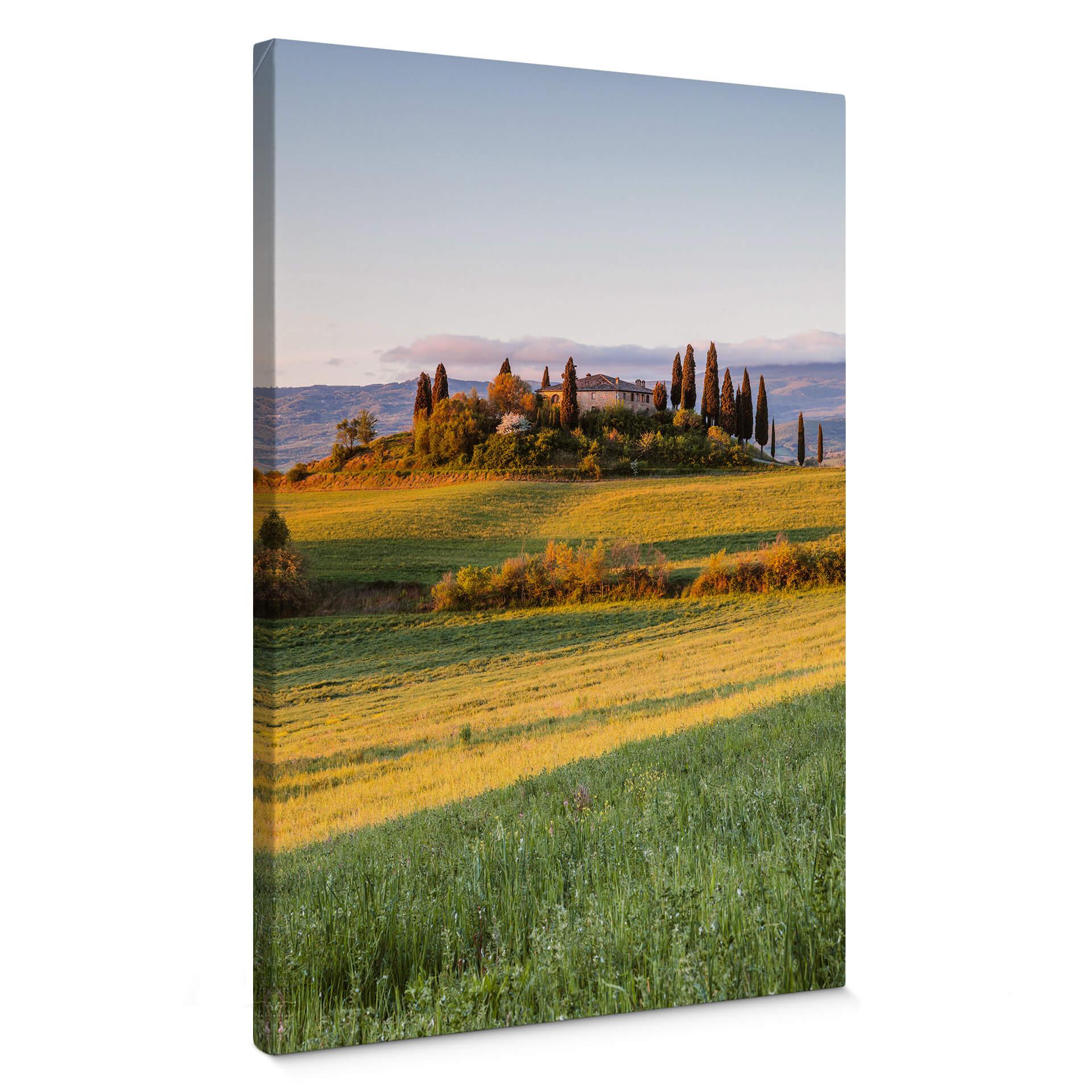 Canvastavla Colombo - Solnedgång i Toscana