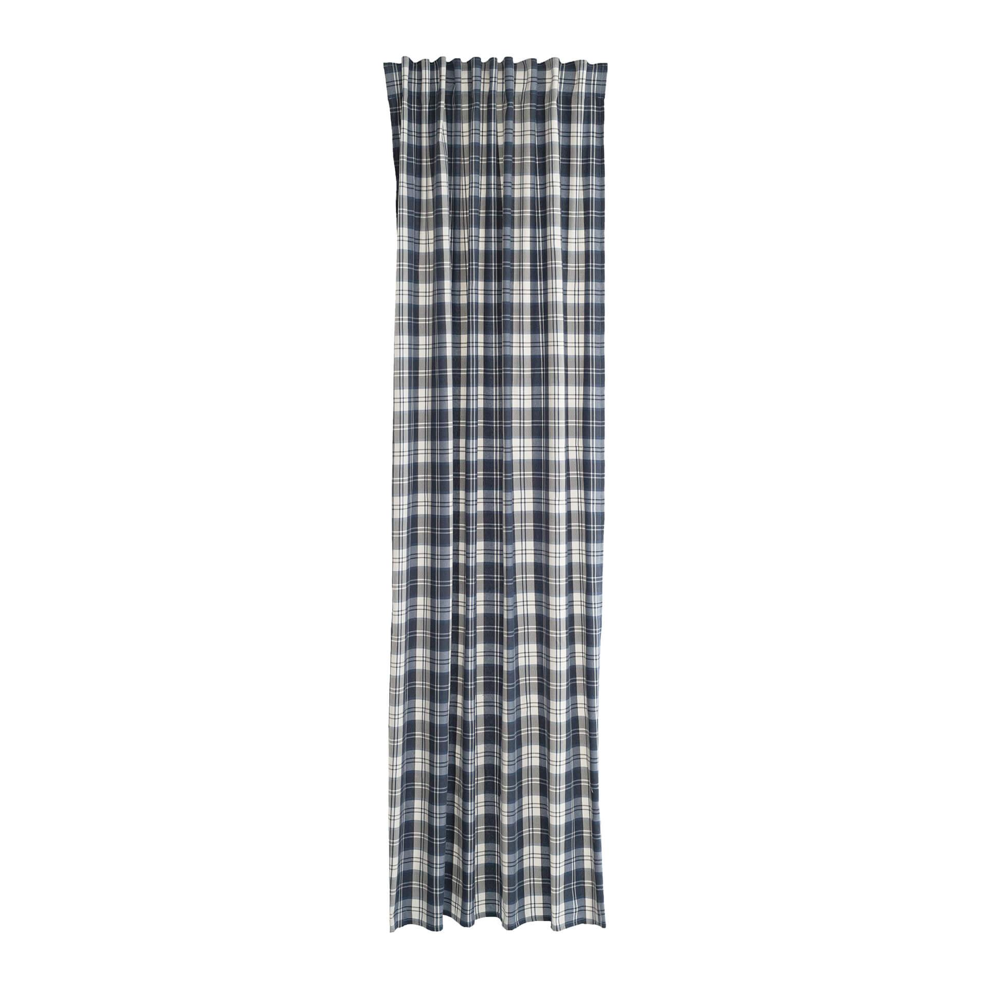 Homing Vorhang mit verdeckten Schlaufen Aiko blau -  2.45 x 1.4 m