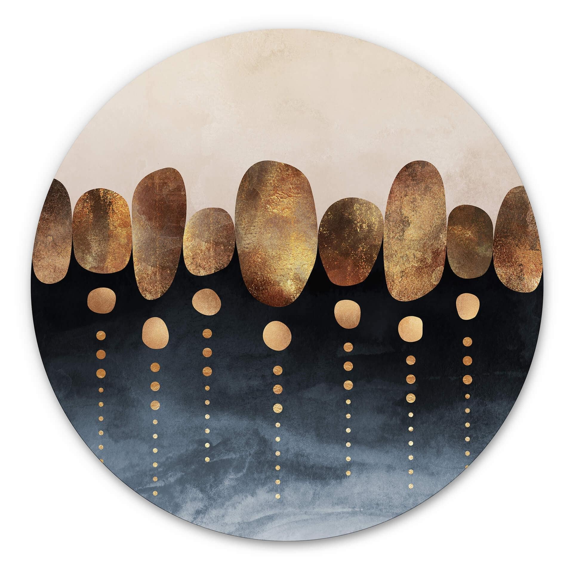 Tableau en alu-Dibond Fredriksson - Abstraction naturelle - Rond