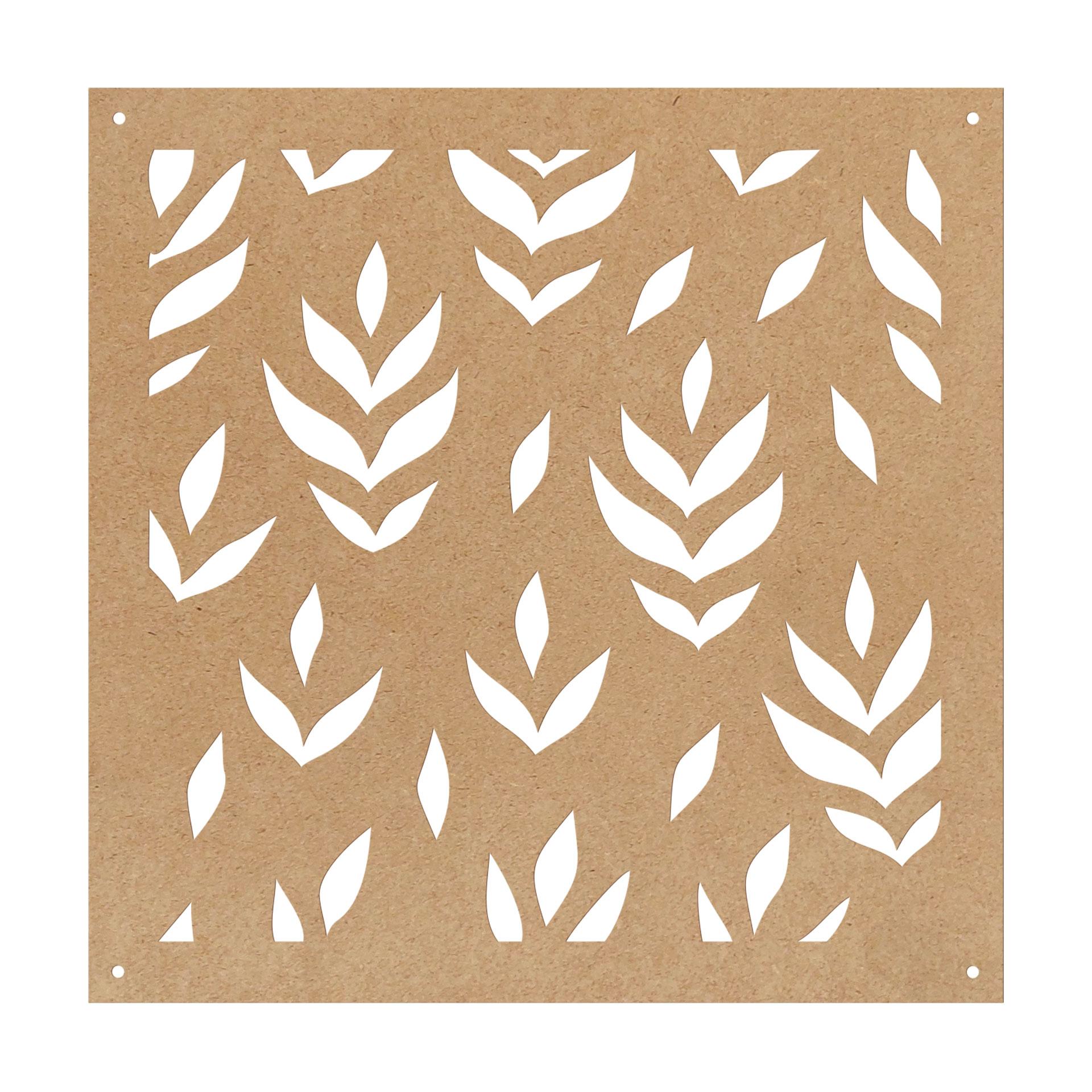 Divisorio, divisorio con foglie floreali - MDF natural look