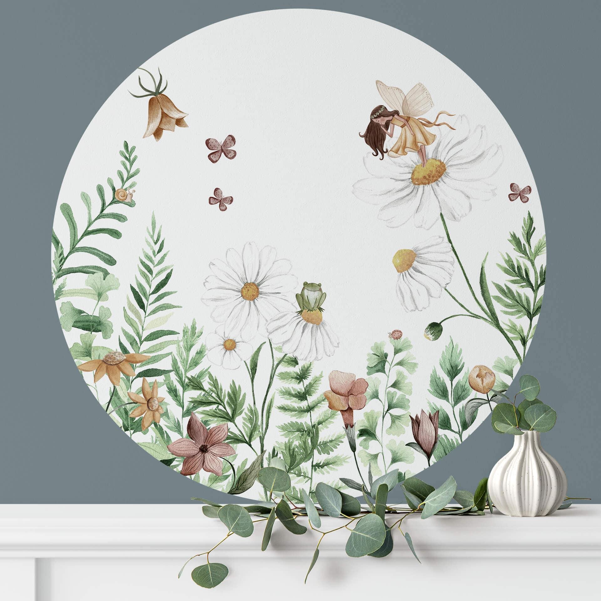 Wandtattoo Kikki Belle - Feengarten - Rund