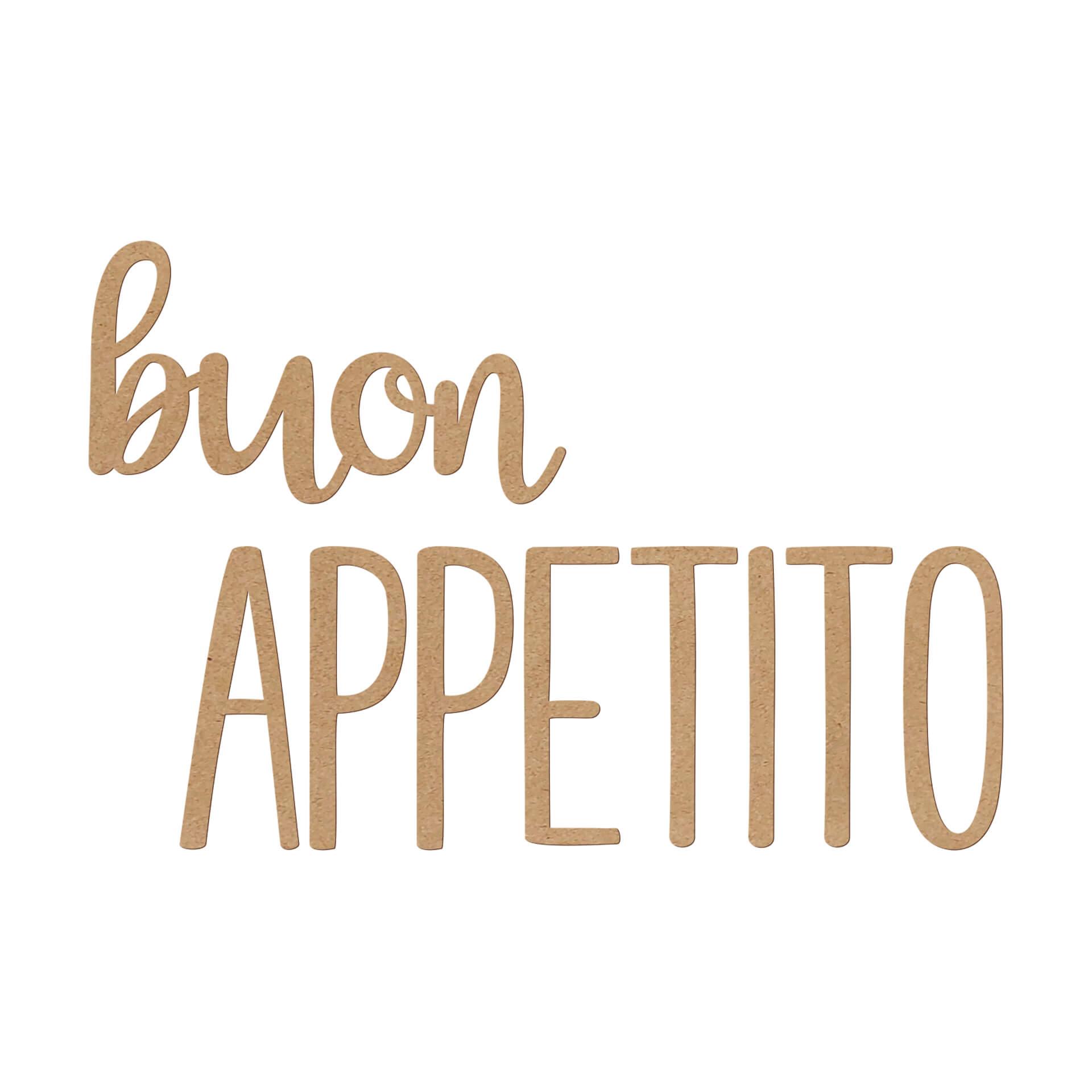 MDF Decoratie Buon Appetito