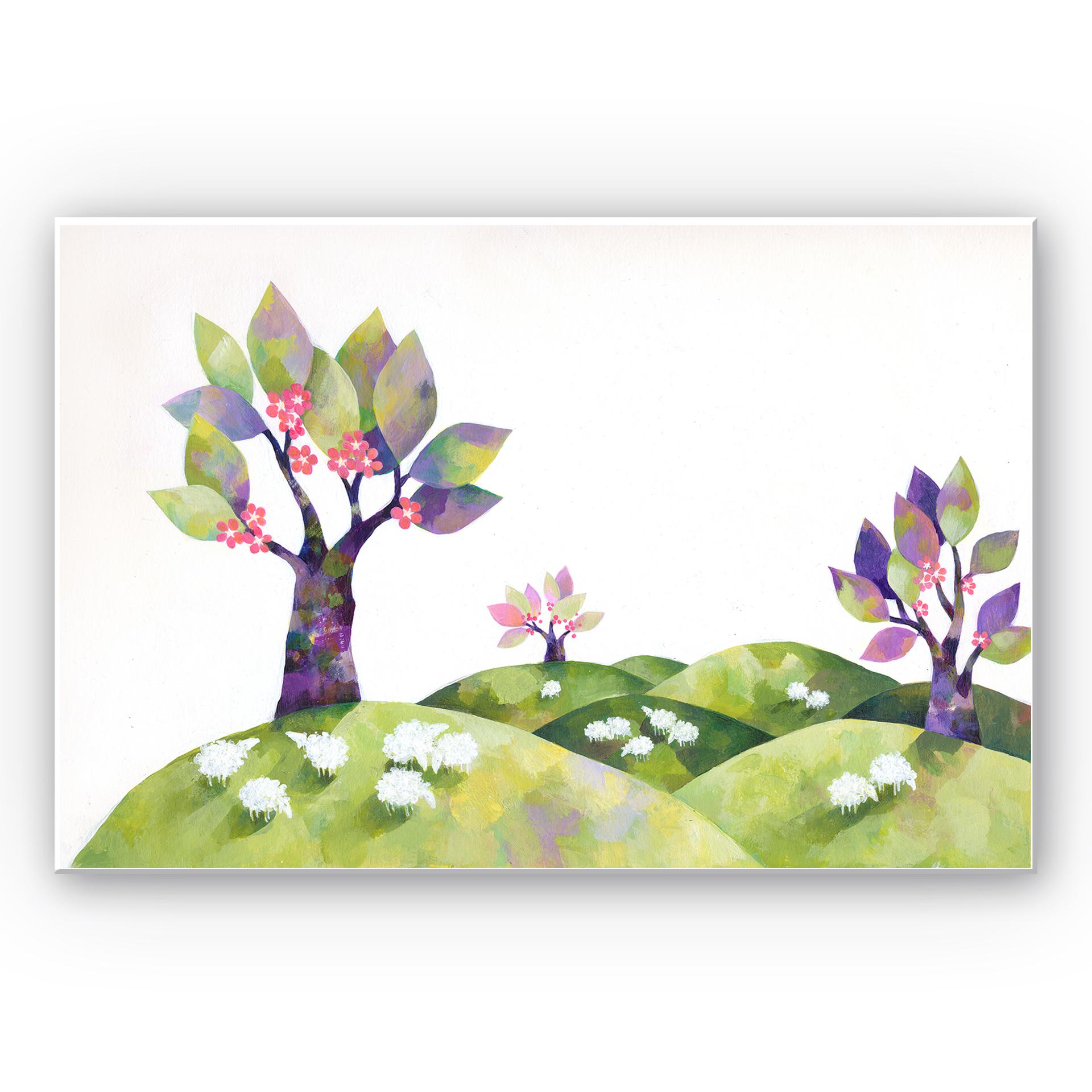 Wandbild Blanz - Die Schafswiese