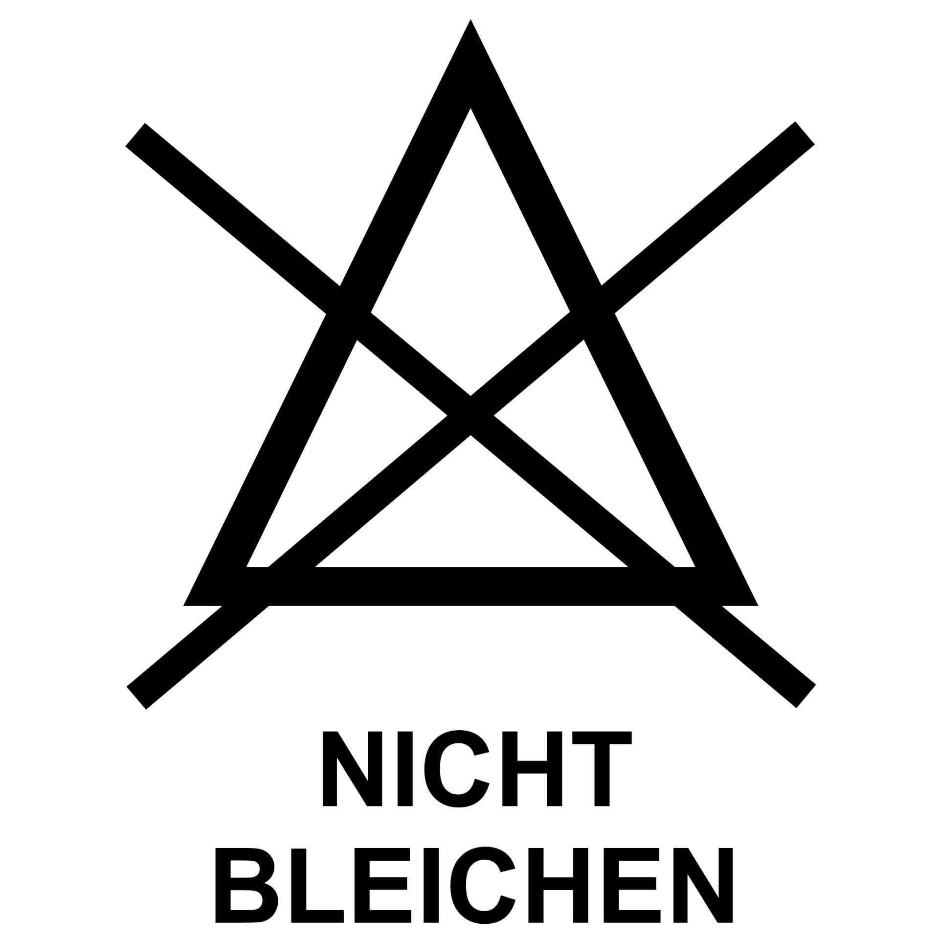 Wandtattoo Wäschezeichen Nicht Bleichen