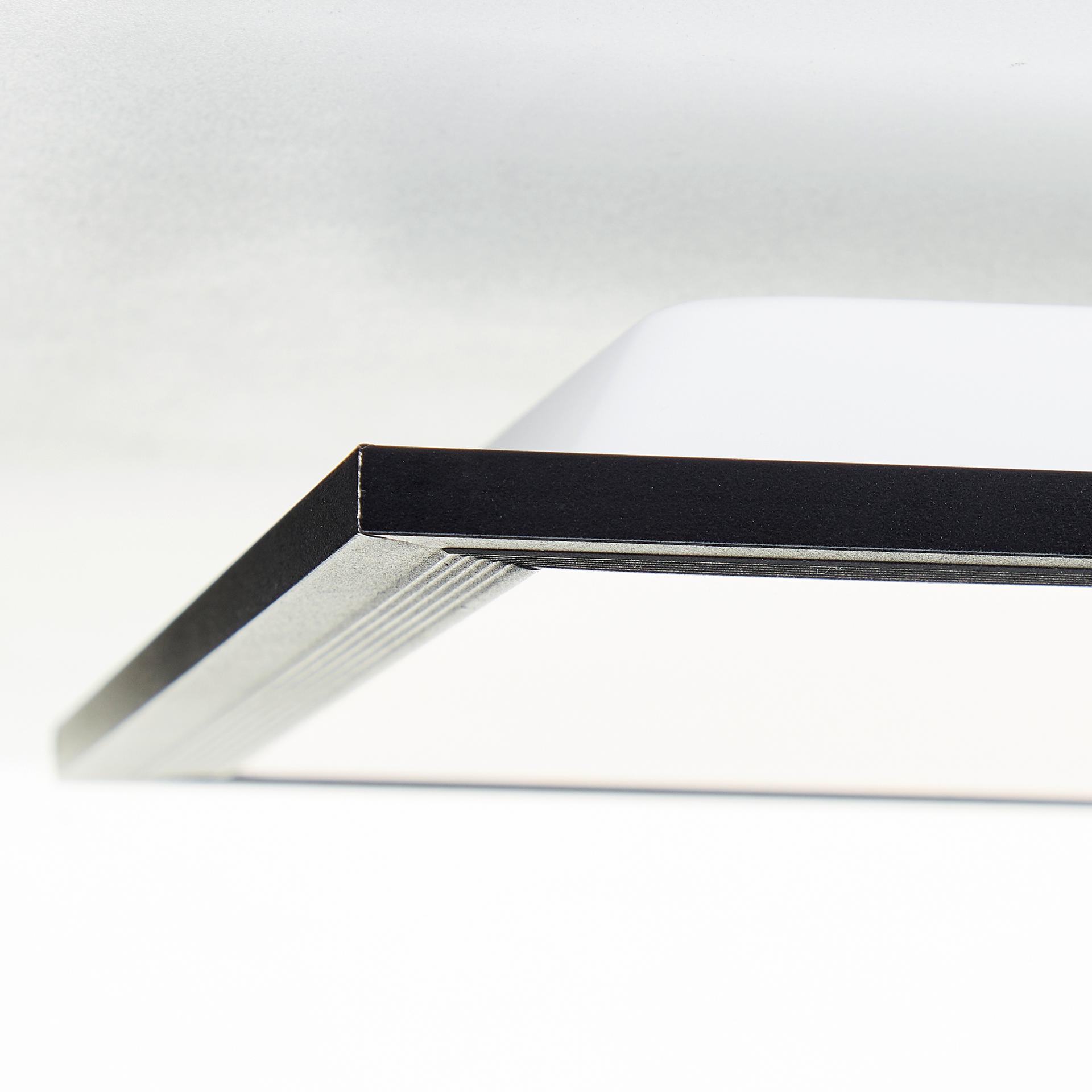Deckenleuchte Clara, schwarz, 100 x 25 cm, Metall LED Deckenleuchte, Neutralweiß