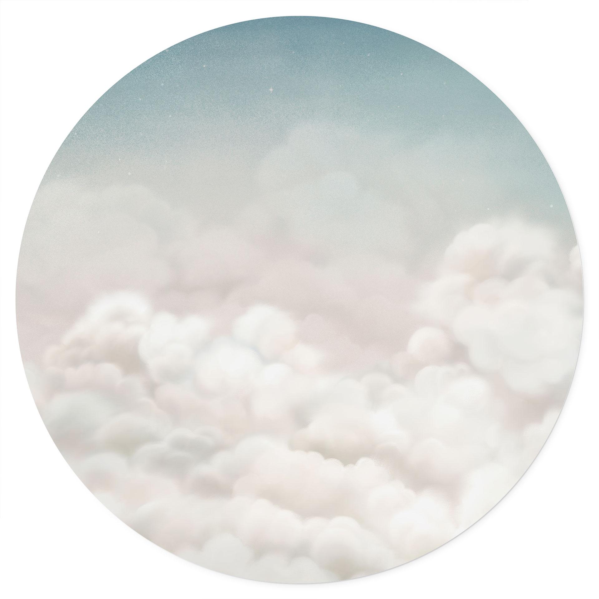 Wandtattoo Ruhige Wolken - Oliver Robins - Rund