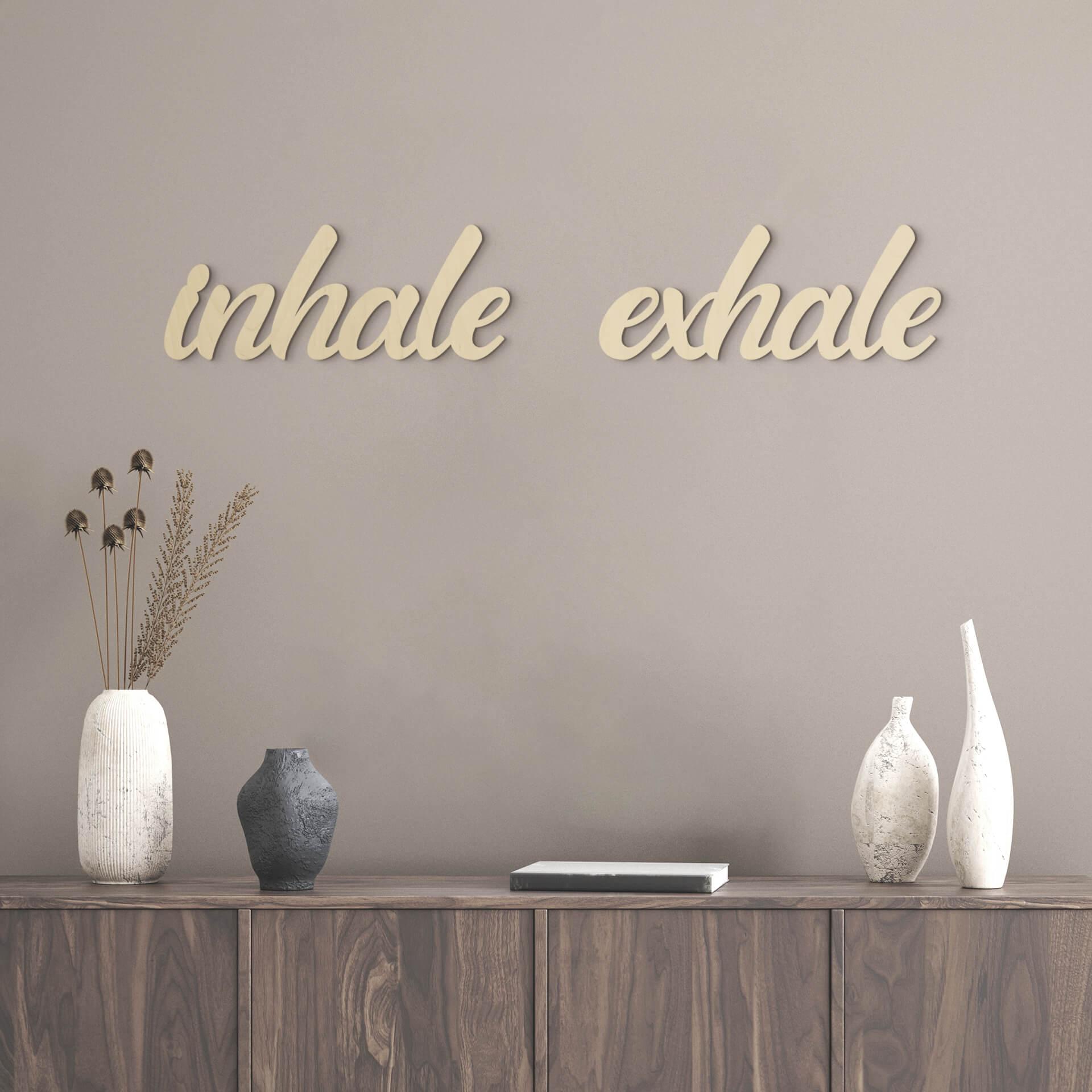 Vægdekoration Popler træ inhale exhale