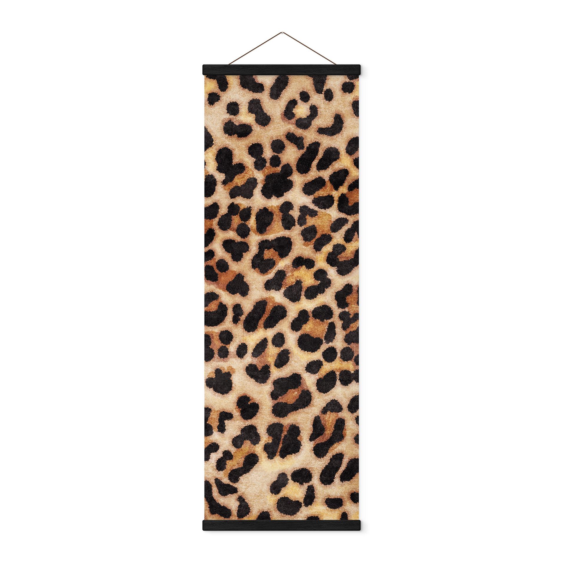 Tekstil plakat Vild leopard - Dyreprint - Tunaboylu - Panorama