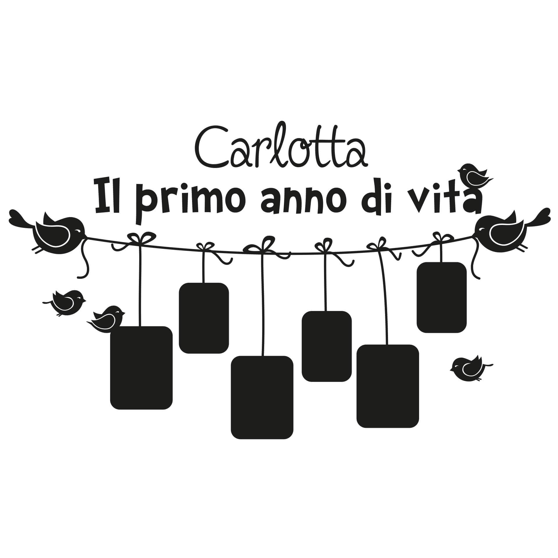 Wandtattoo + Name Il primo anno di vita