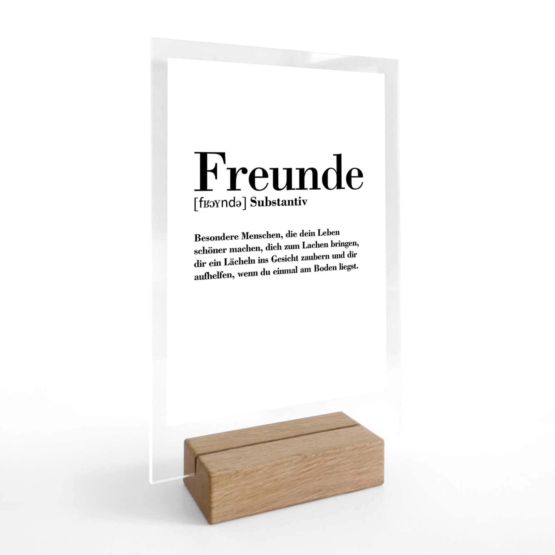 Tischaufsteller Grammatik - Freunde