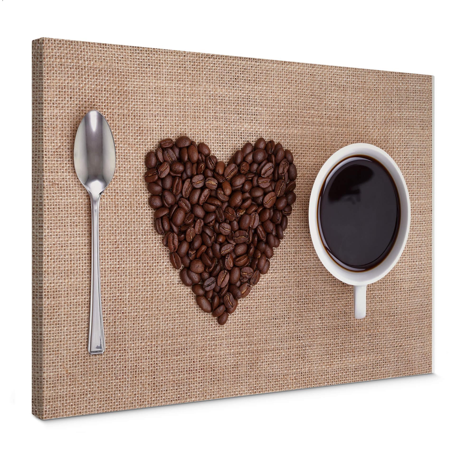 I lvoe coffee - Lærredsprint