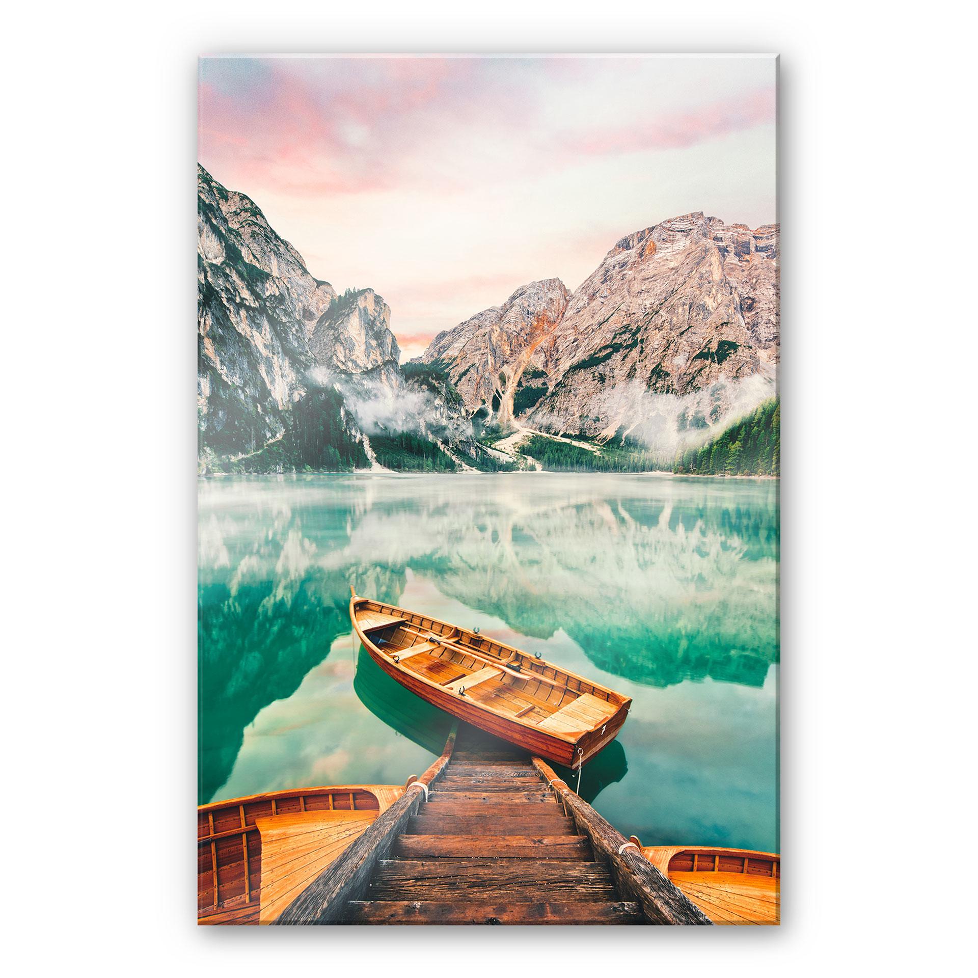Akrylbillede Lago die Braies