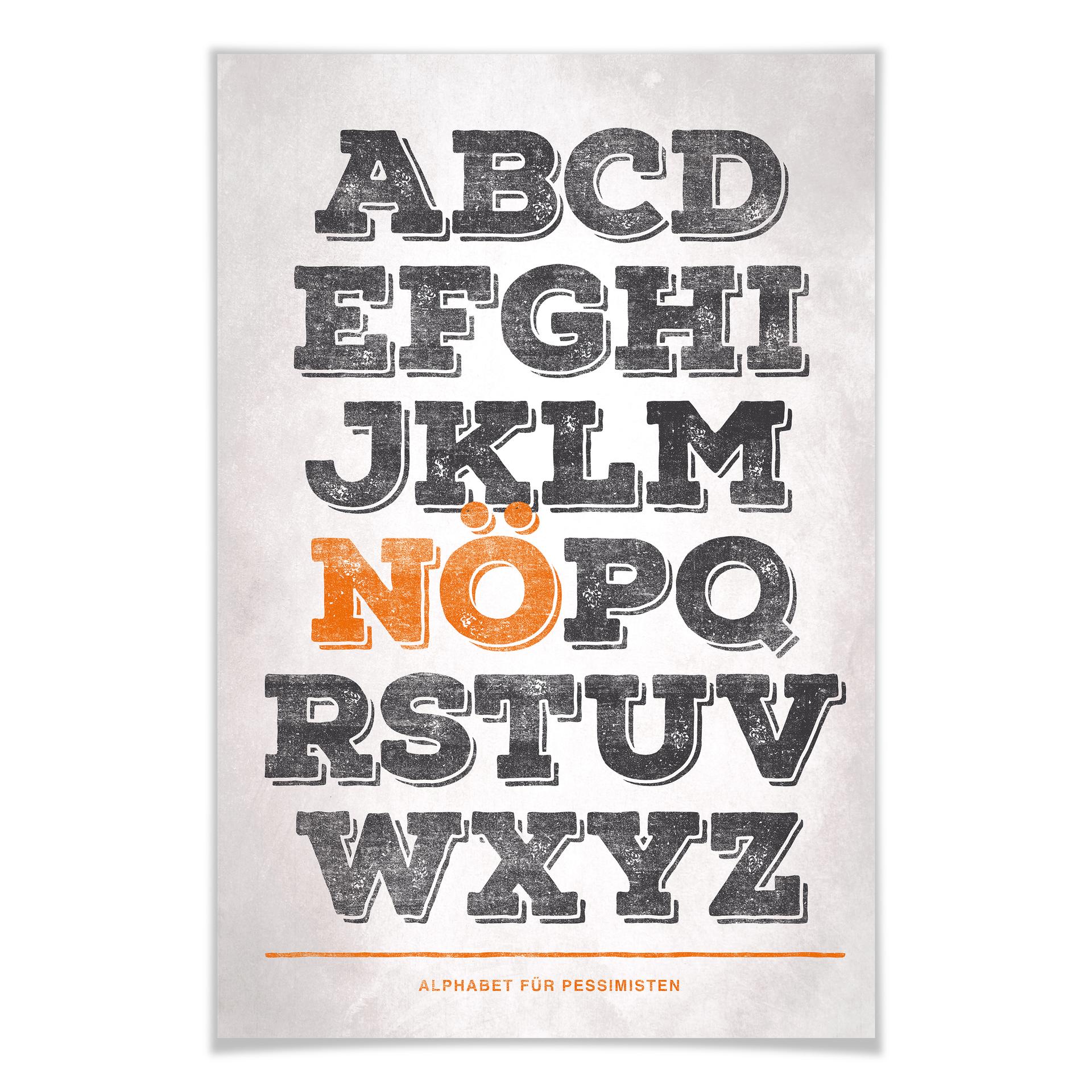 Poster - Alphabet pour pessimistes