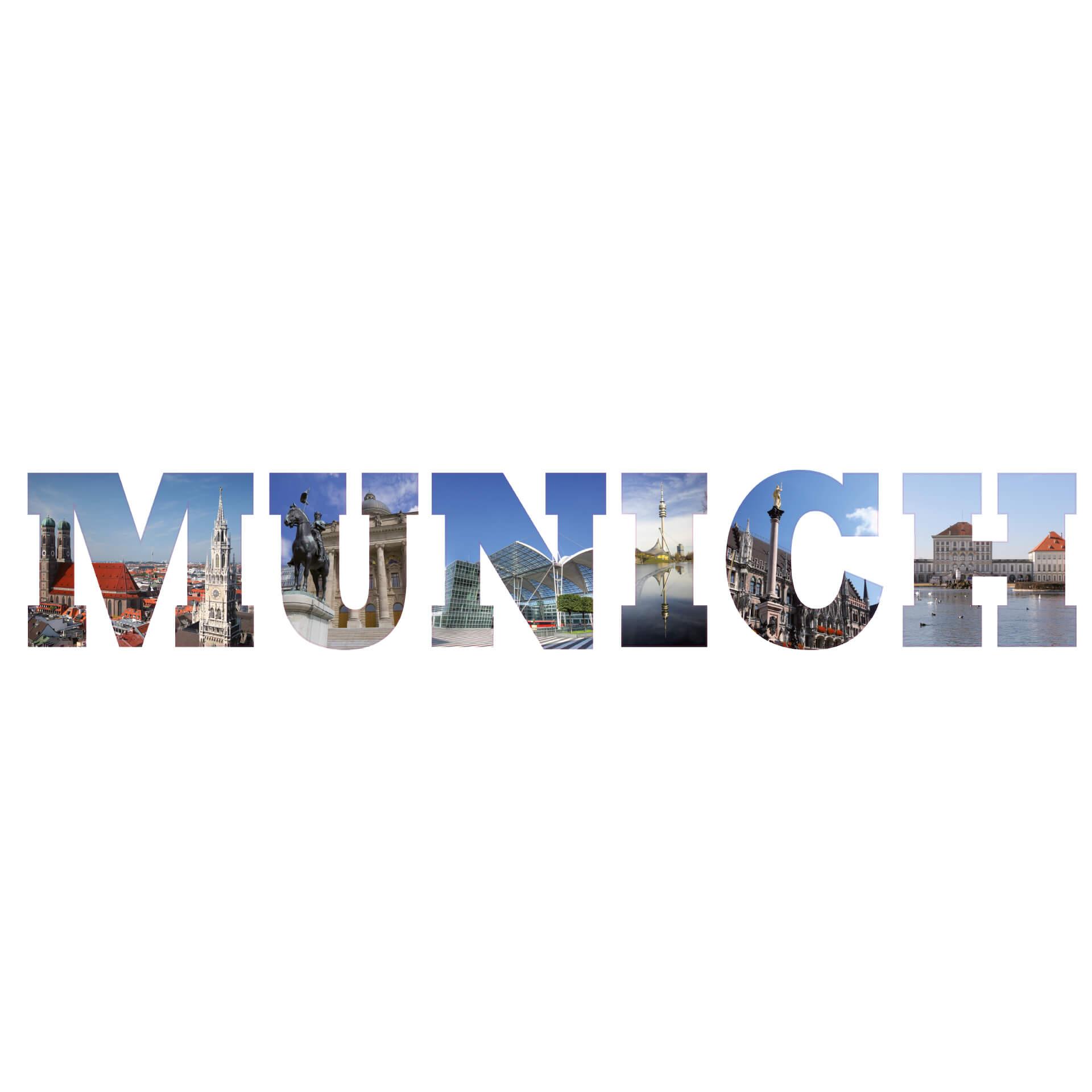 Wallsticker Udsigt over Munich