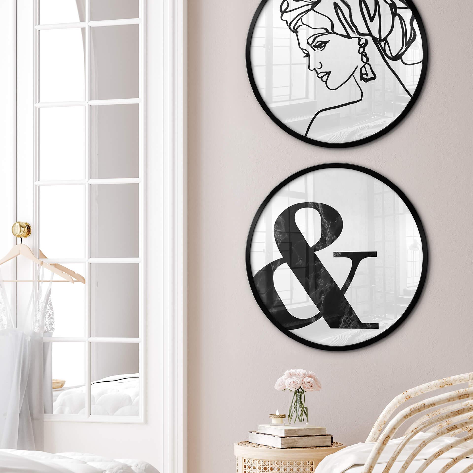 Plakat Black Marble Ampersand