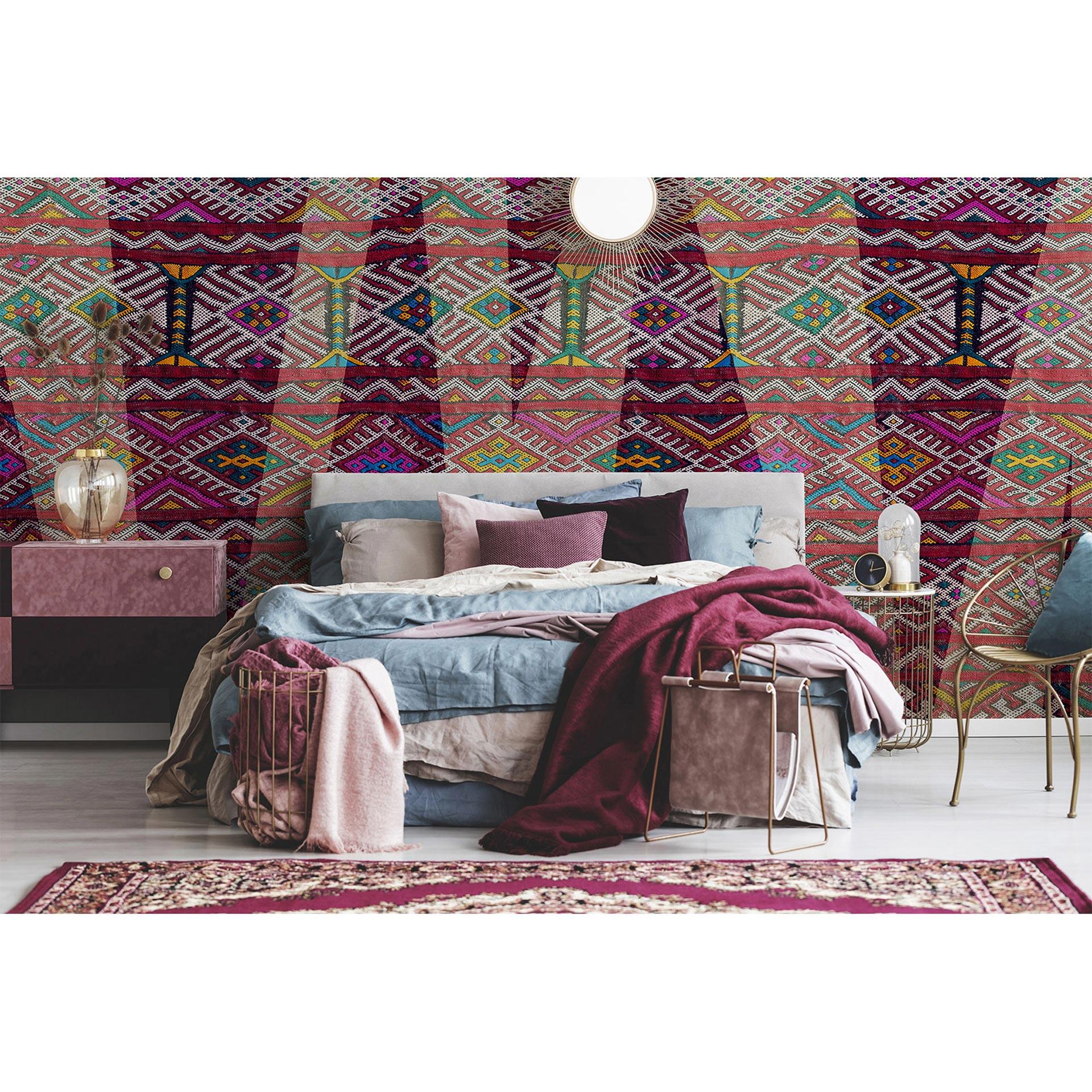 Architects Paper Papier peint photo Atelier 47 Carpet Pattern bleu, turquoise