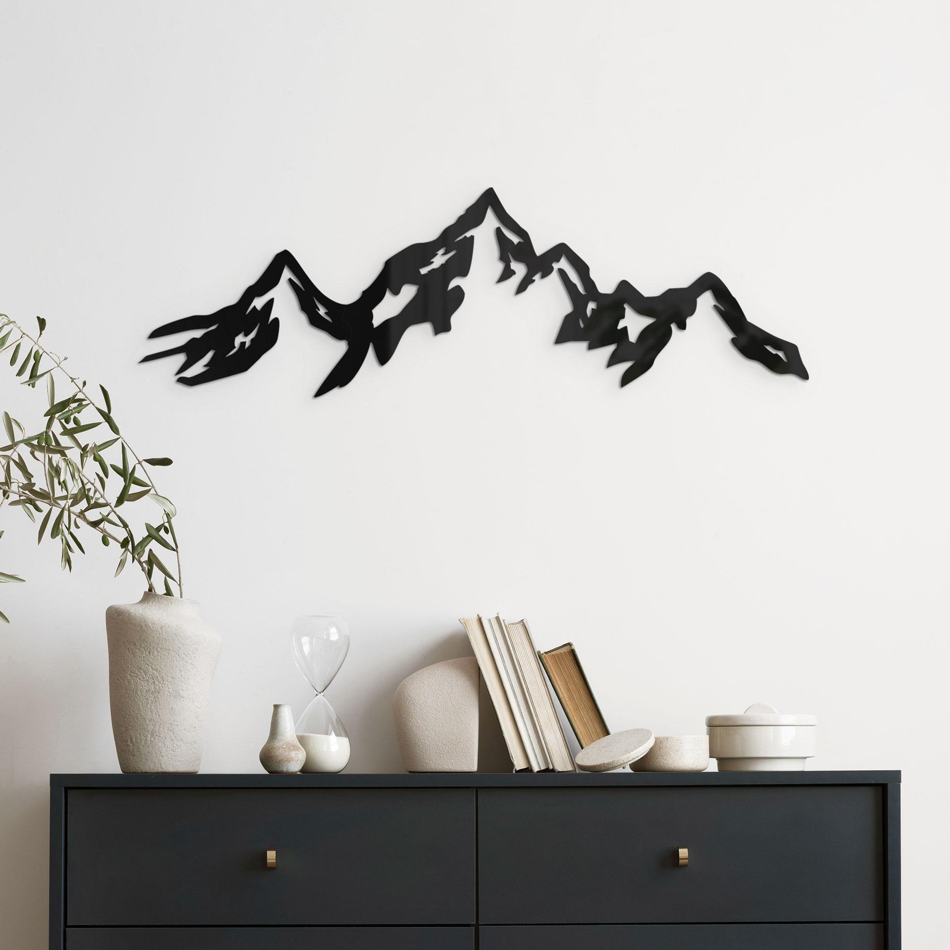 Décoration en acrylique « Panorama de montagne »