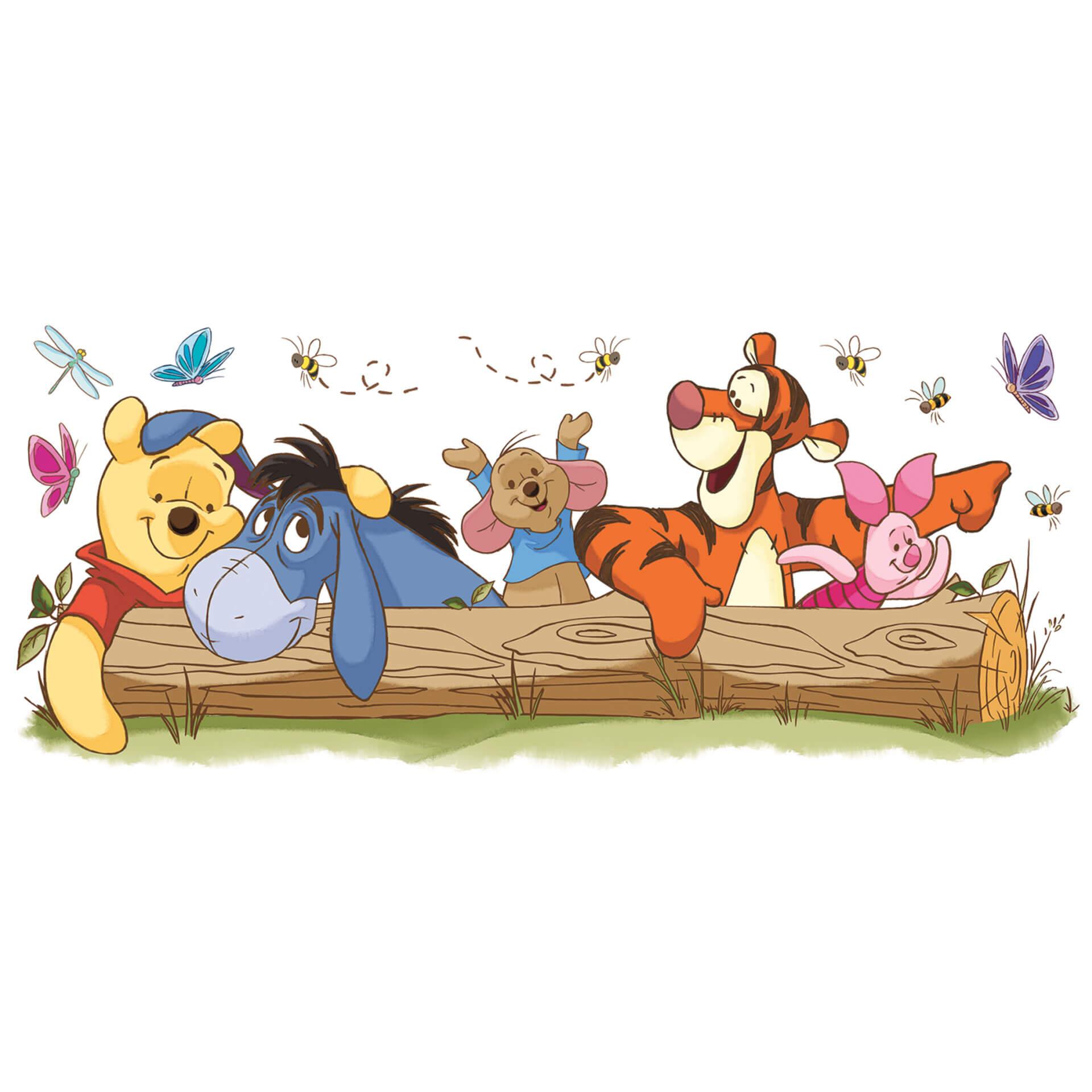 Adesivo murale - Winnie the Pooh - Divertimento all'aperto