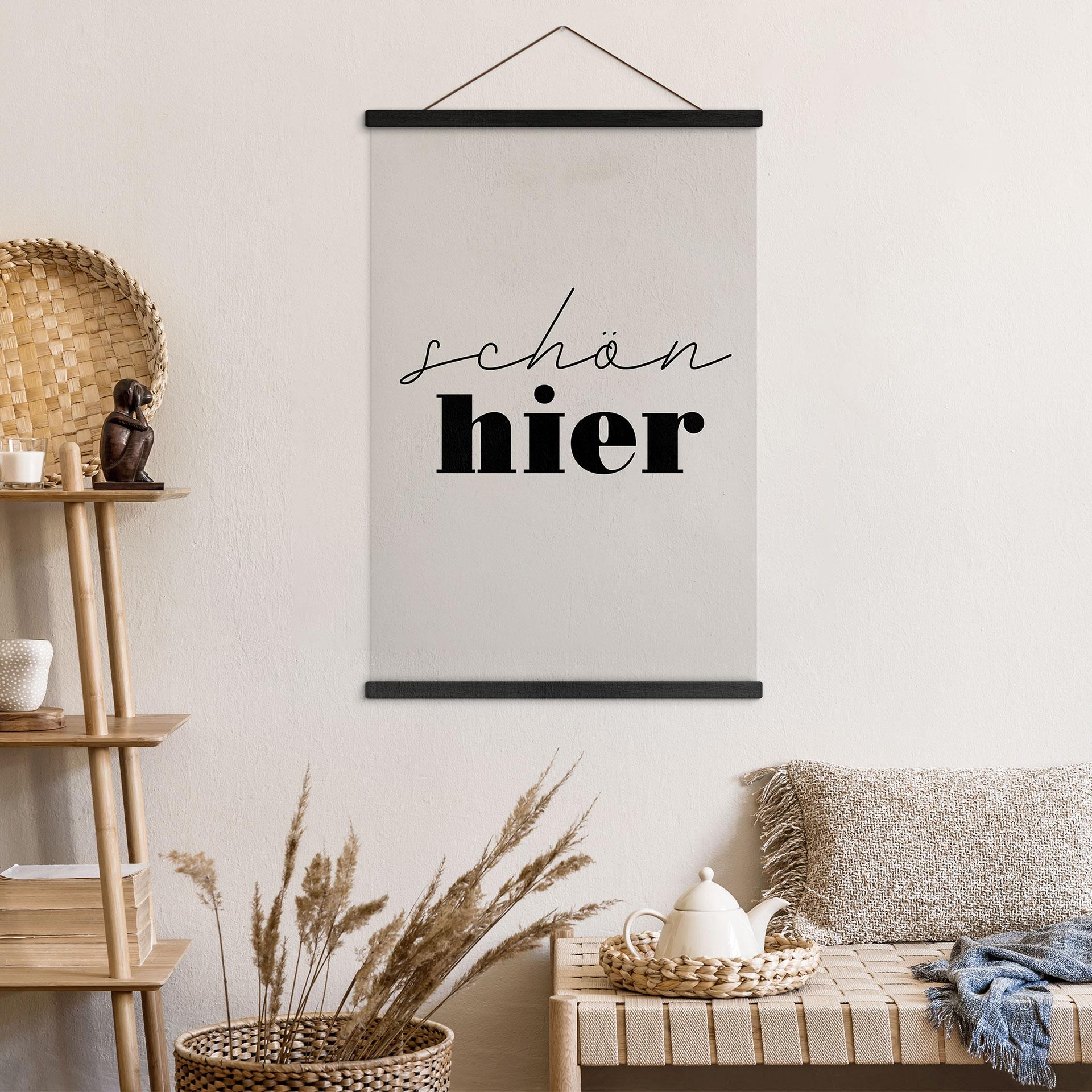 Tekstil plakat smuk her