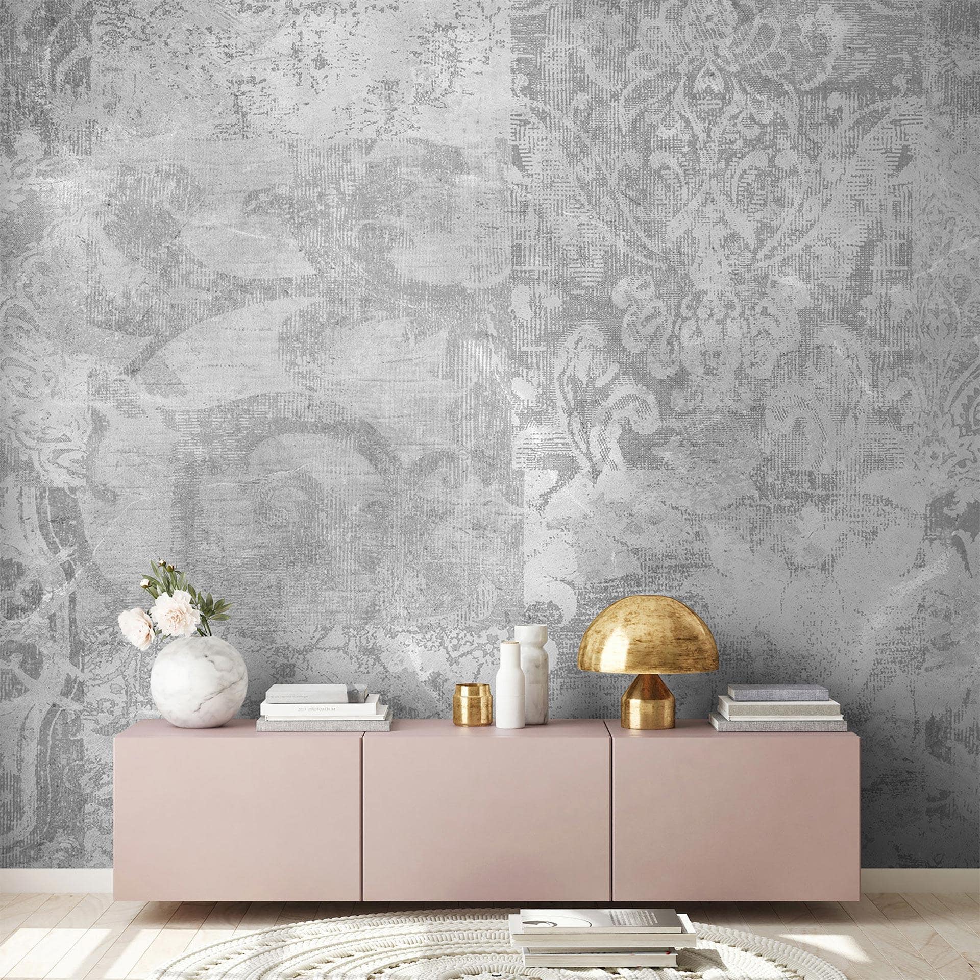 Architects Paper Papier peint photo Atelier 47 Flourish graphique gris