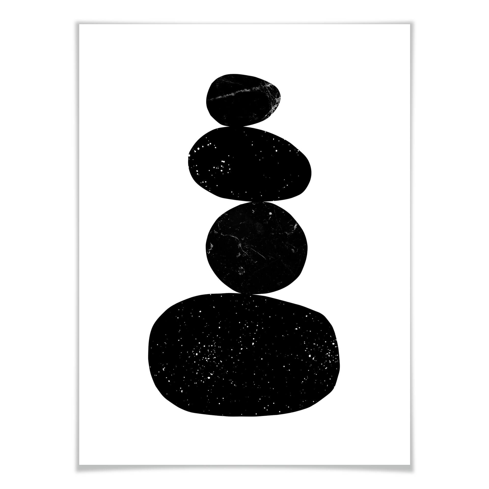 Plakat - Nouveauprints - Sten i sort 3