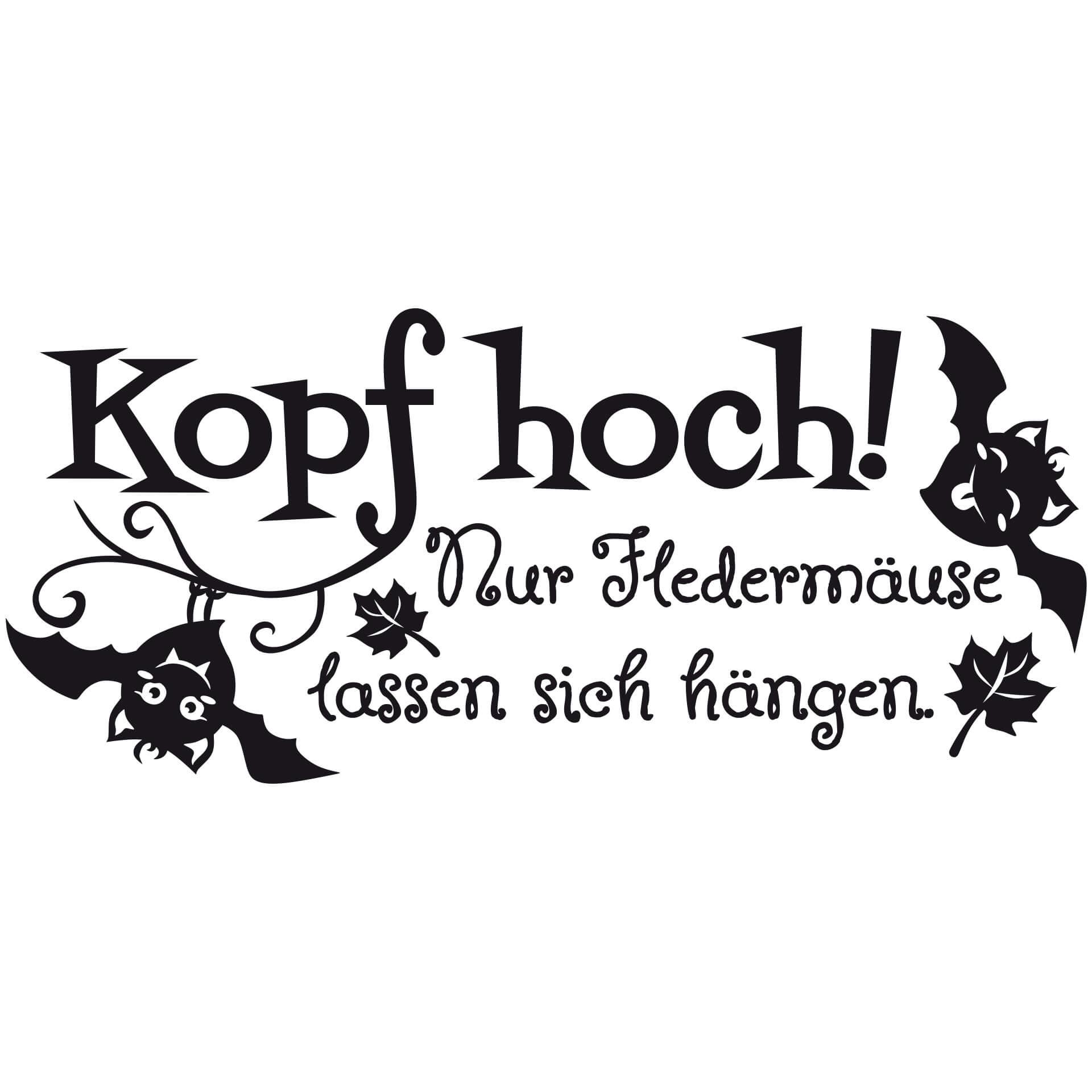 Wandtattoo Kopf hoch!