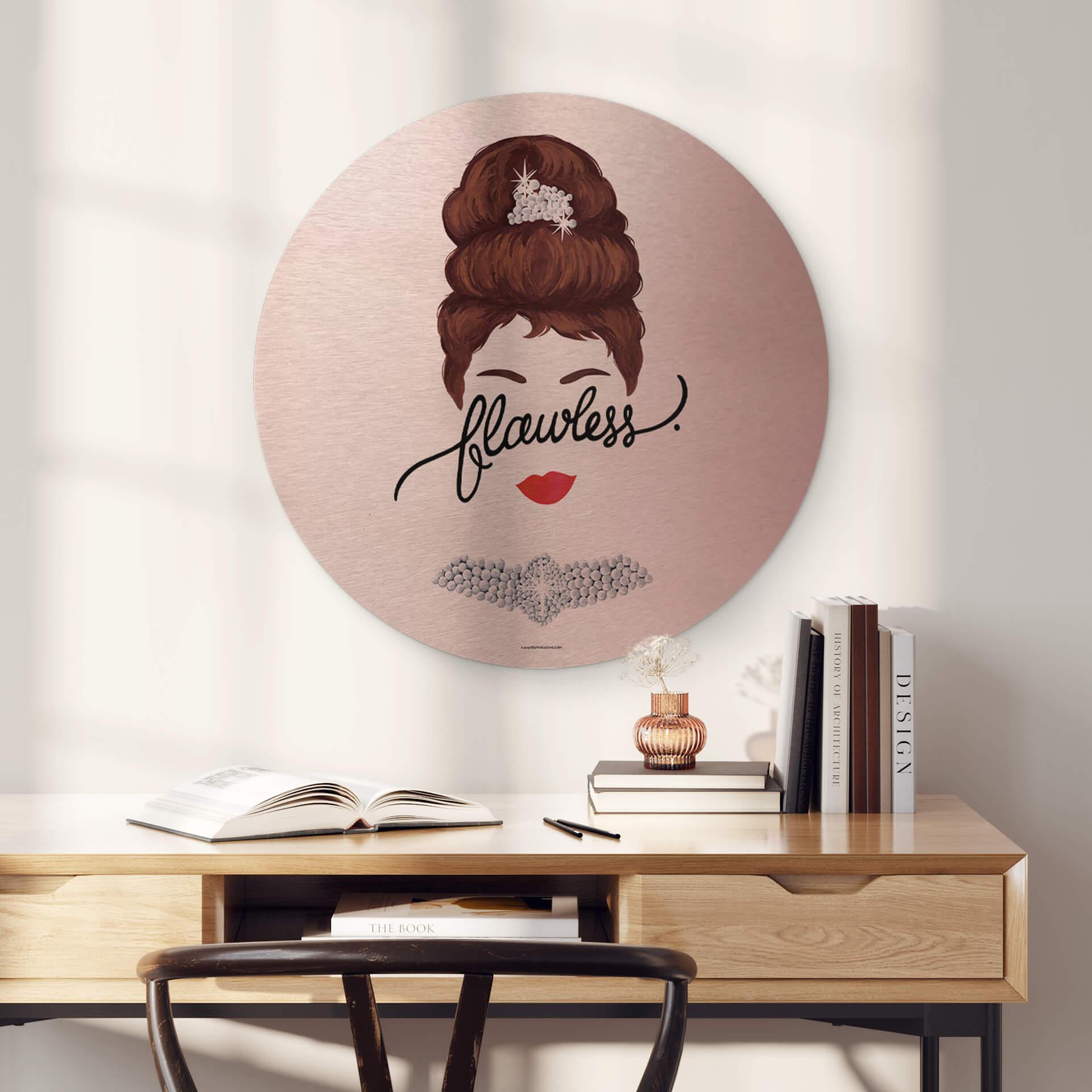 Dibond Schilderij met koper effect Tohmé - Flawless Audrey
