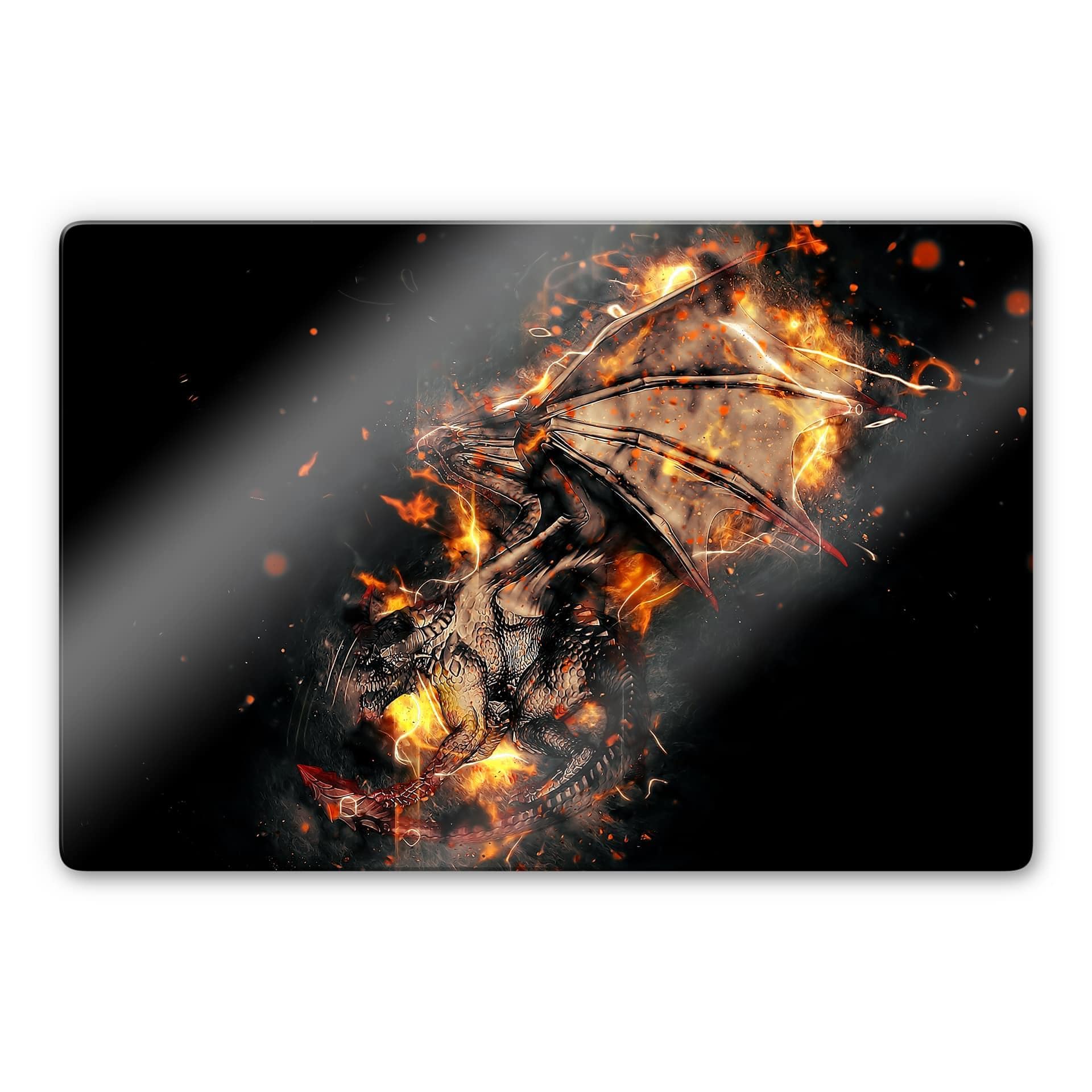 Glasbild Fireflight