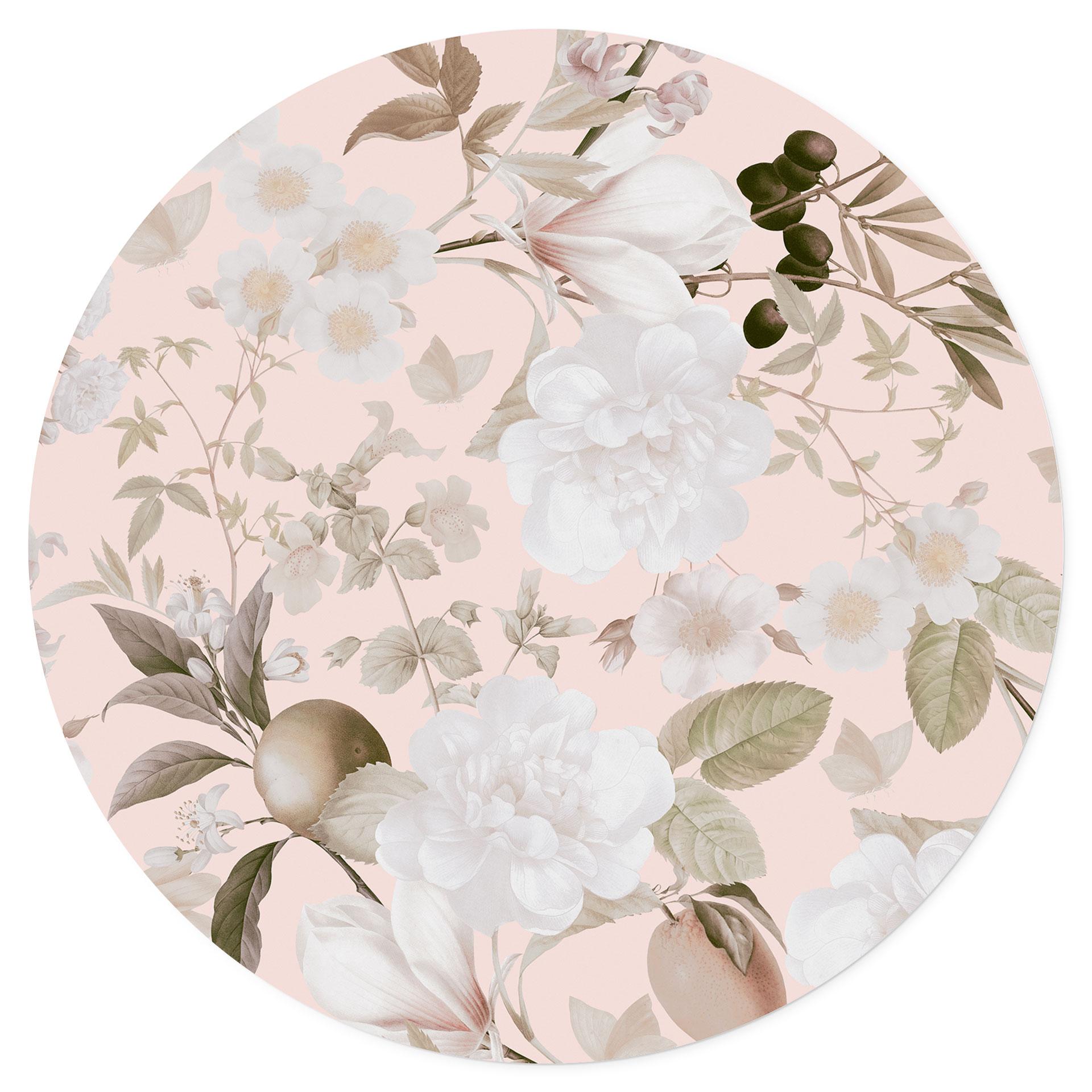 Muursticker Boho illustratie met bloemen en fruit - UN Designs