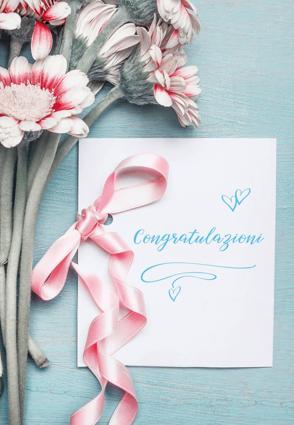 Gutschein Congratulazioni