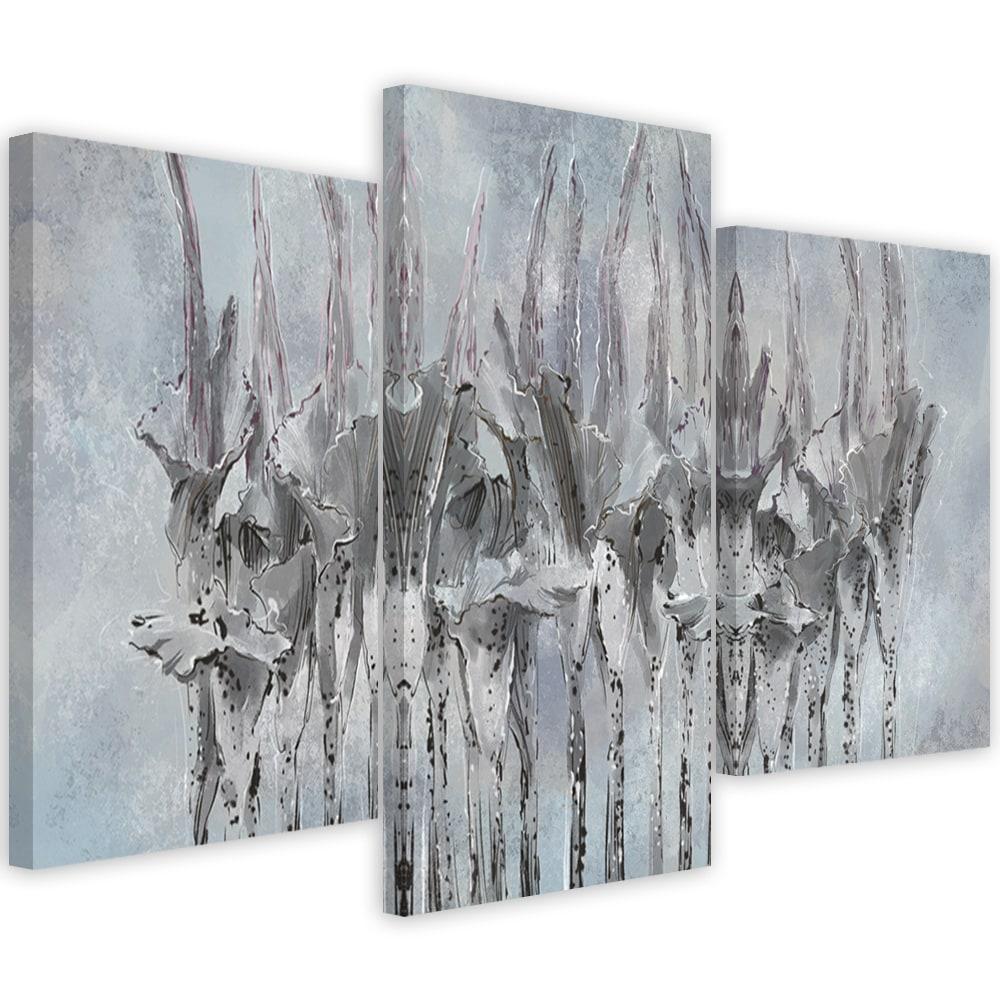 Lærred print 3 dele, planter blomster Simnitło