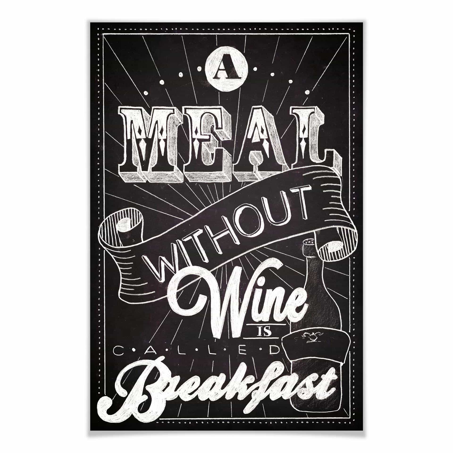 Poster - A meal wwithout Wine