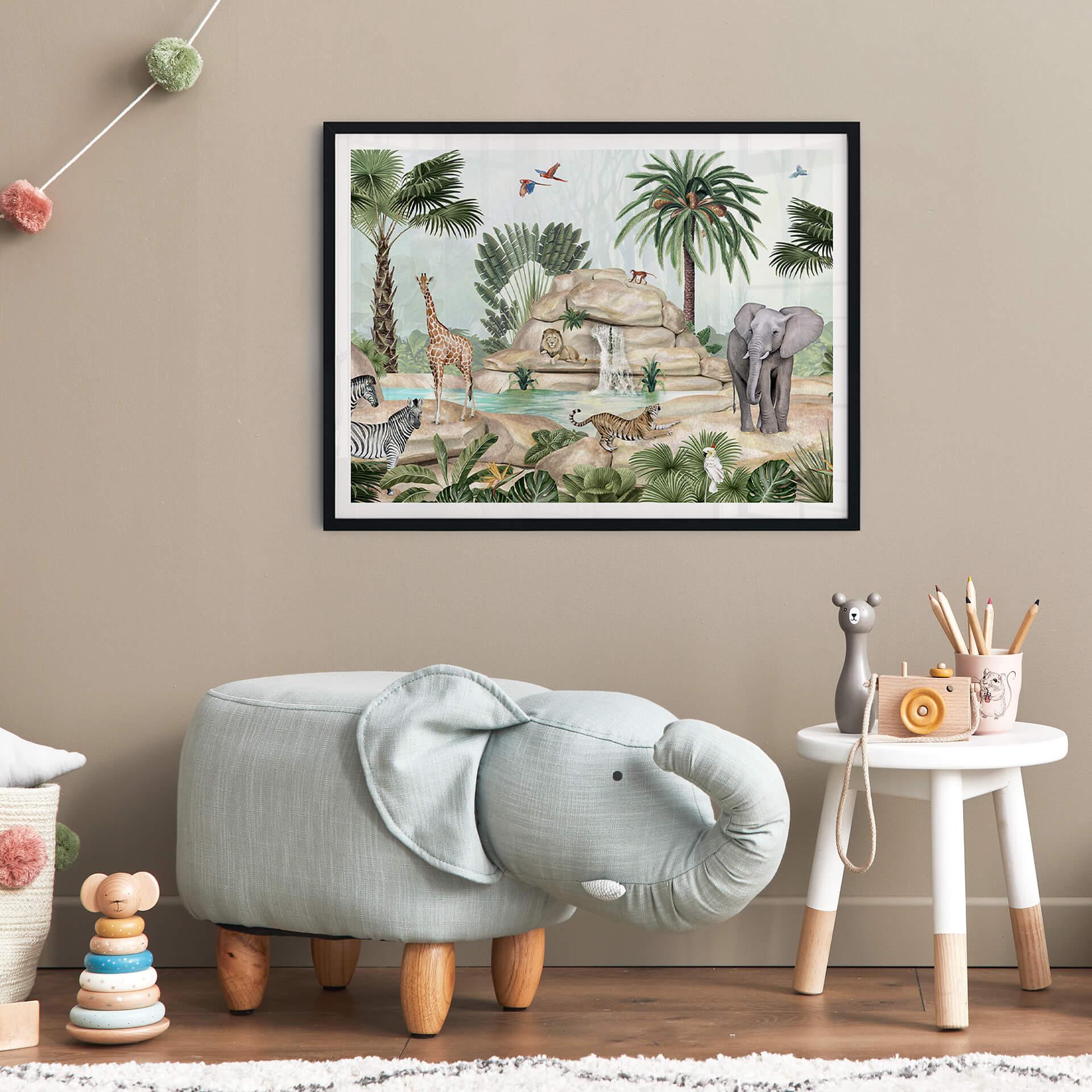 Póster infantil Kikki Belle - Jungle paradise